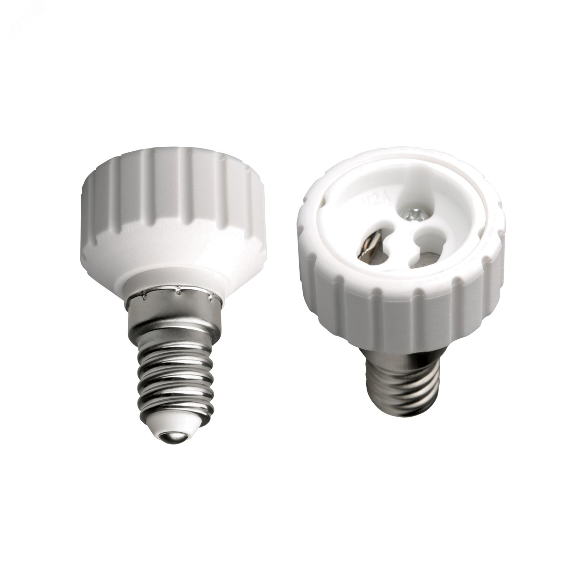 Изображение товара Переходник с цоколя Е14 на GU10 Материал корпуса - PBT LH14-GU10L (шт)