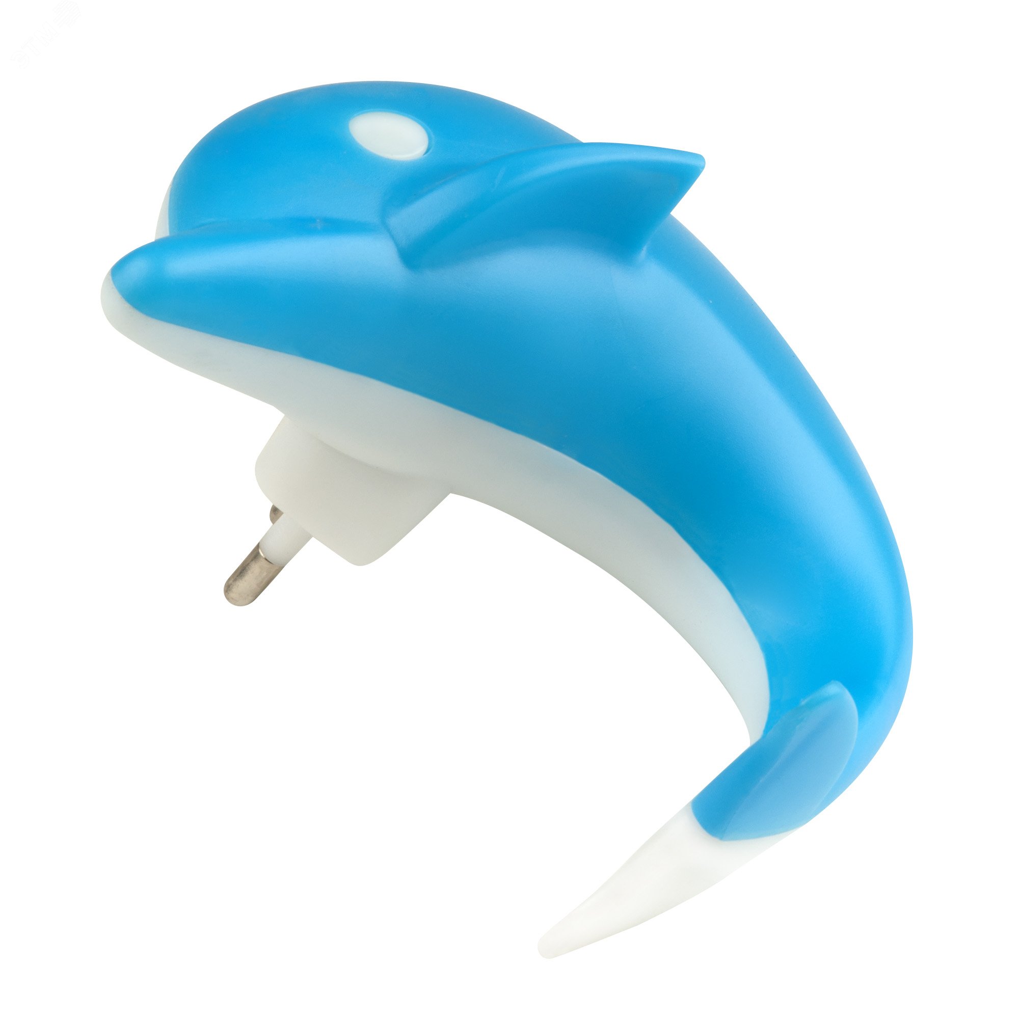 Ночник светодиодный без выключателя DTL301 0,5W 4LED синий дельфин 10313 Uniel - превью