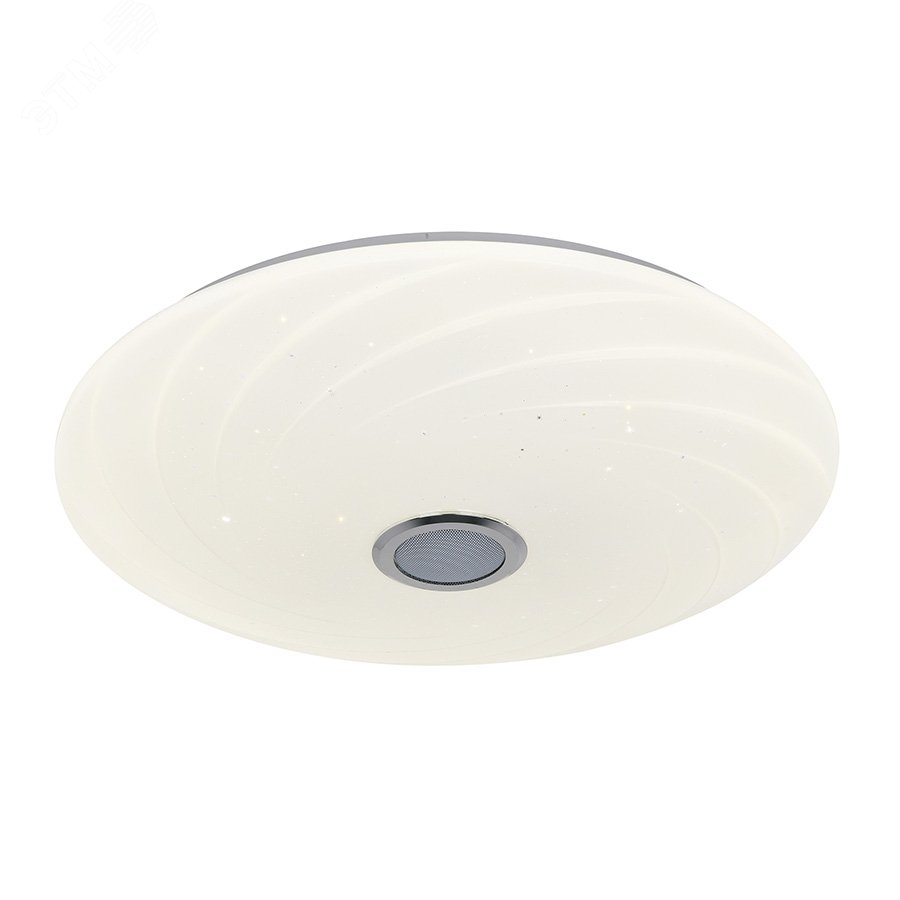 Изображение товара Светильник светодиодный накладной ULI-D291 72W/SW+RGB/50 MERCURY Диммируемый Пульт ДУ (в/к) Встроенная Bluetooth колонка Теплый свет (3000К) /(4000К)/ Дневной свет(6500К)/ RGB 5700 Лм (шт)