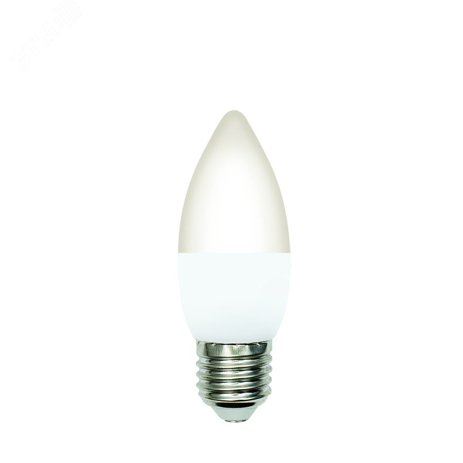 Лампа светодиодная LED-C37-5W/4000K/E27/FR/SLS Форма свеча матовая Белый свет (4000K) ТМ Volpe UL-00008787 Uniel
