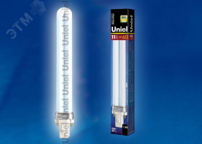 Изображение товара Энергосберегающая лампа ESL-PL-11/4000/G23 Long с цоколем G23 и мощностью 11Вт