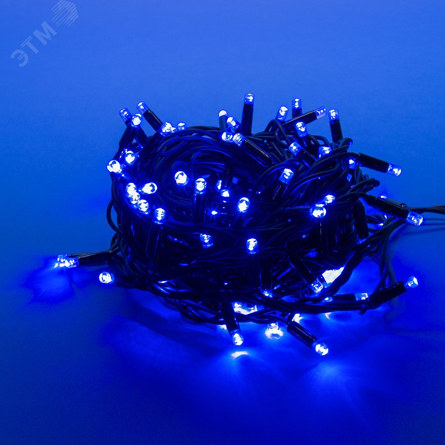 Изображение товара Светодиодная гирлянда Uniel 120 синих LED IP67 10м с контроллером Изображение товара Светодиодная гирлянда Uniel 120 синих LED IP67 10м с контроллером