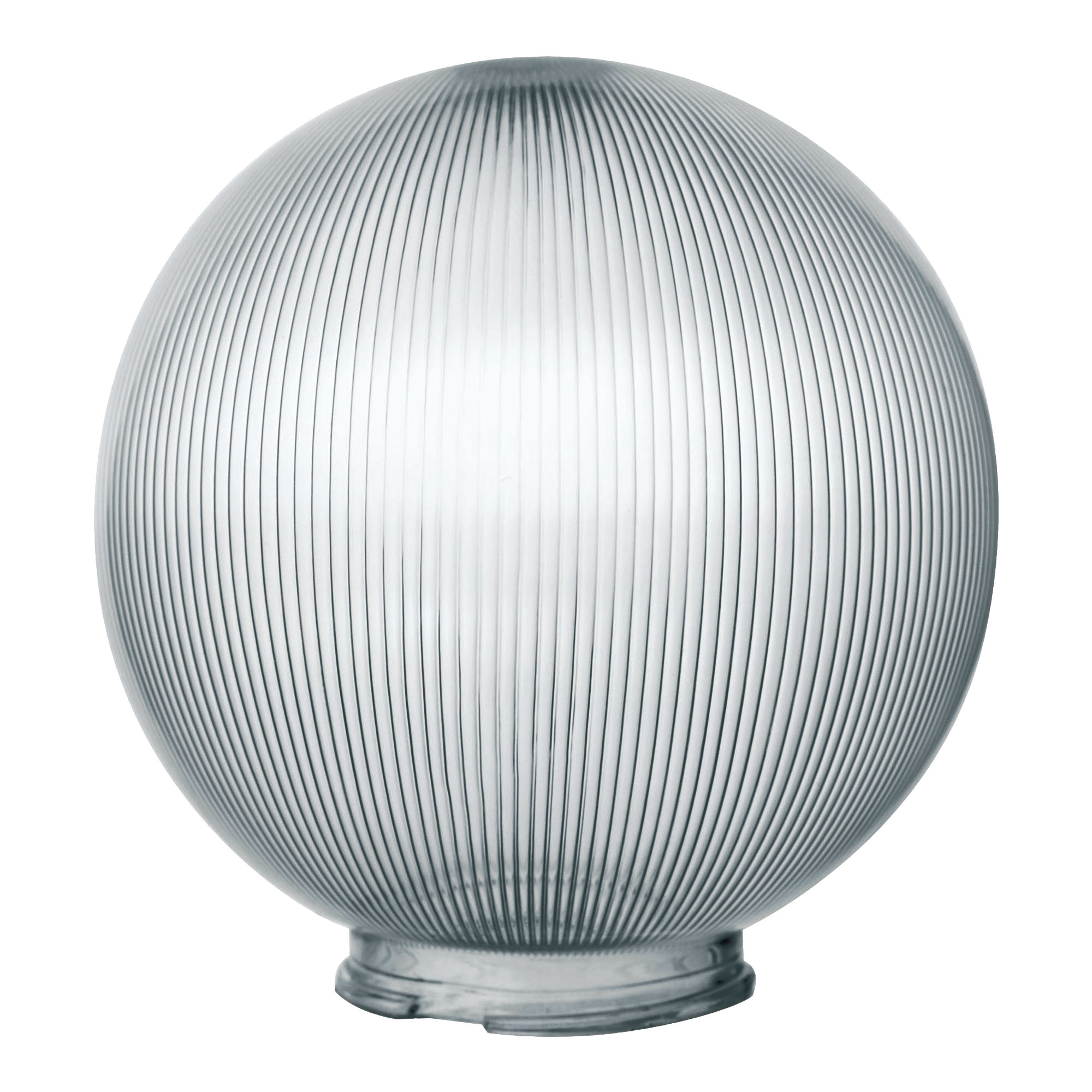 Рассеиватель призматический UFP-P250В SMOKE (с насечками) в форме шара для садово-парковых светильника