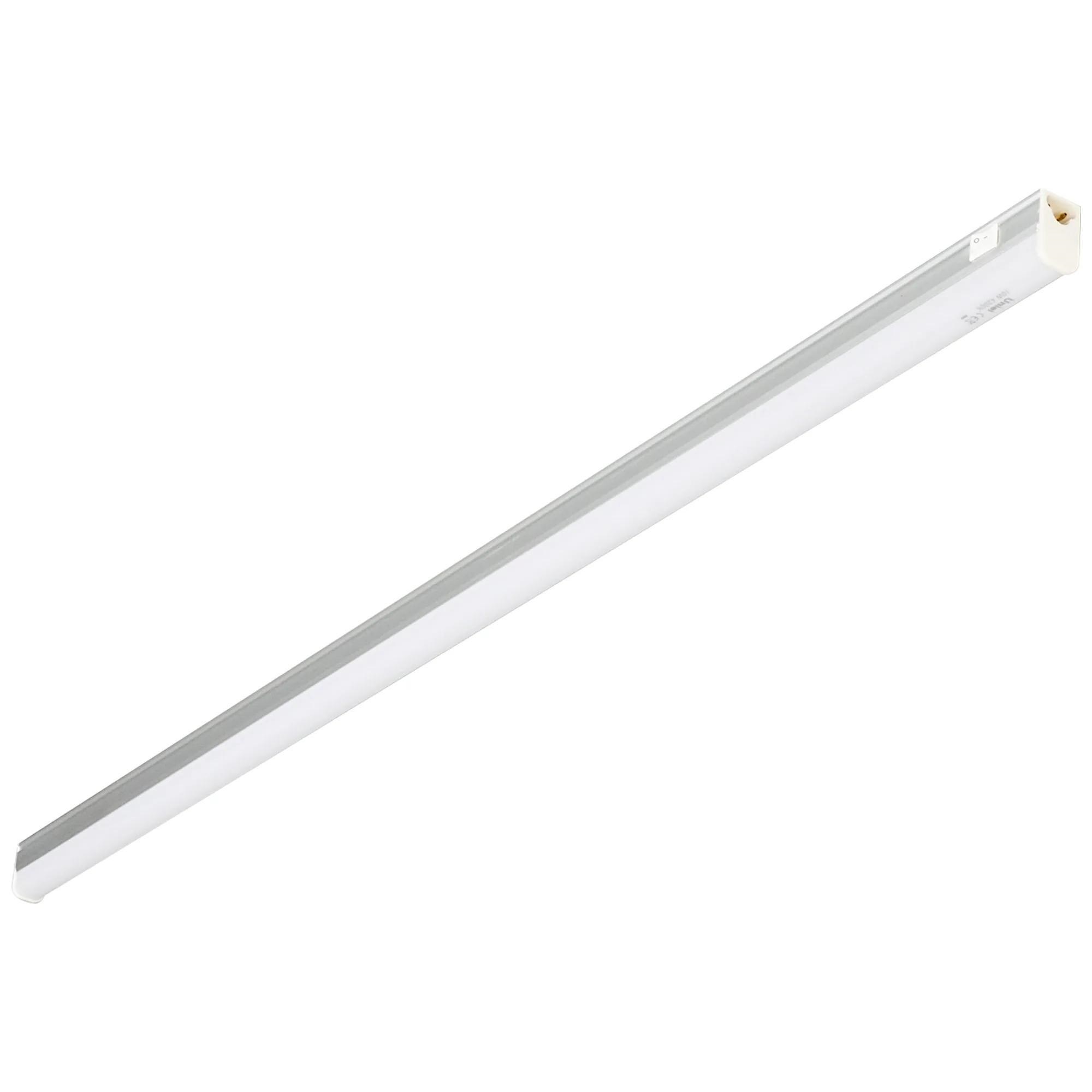 Светильник линейный LED (аналог Т5), 800Lm, 4200К, выключатель на корпусе ULI-L02-10W-4200K-SL. Цвет корпуса - серебристый