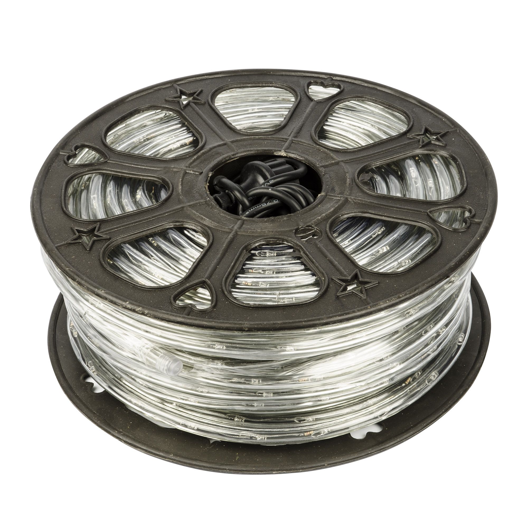 Гирлянда светодиодная Дюралайт 50 м С контроллером Теплый черный провод ULD-D50 50M/С08 IP44 WARM WHITE