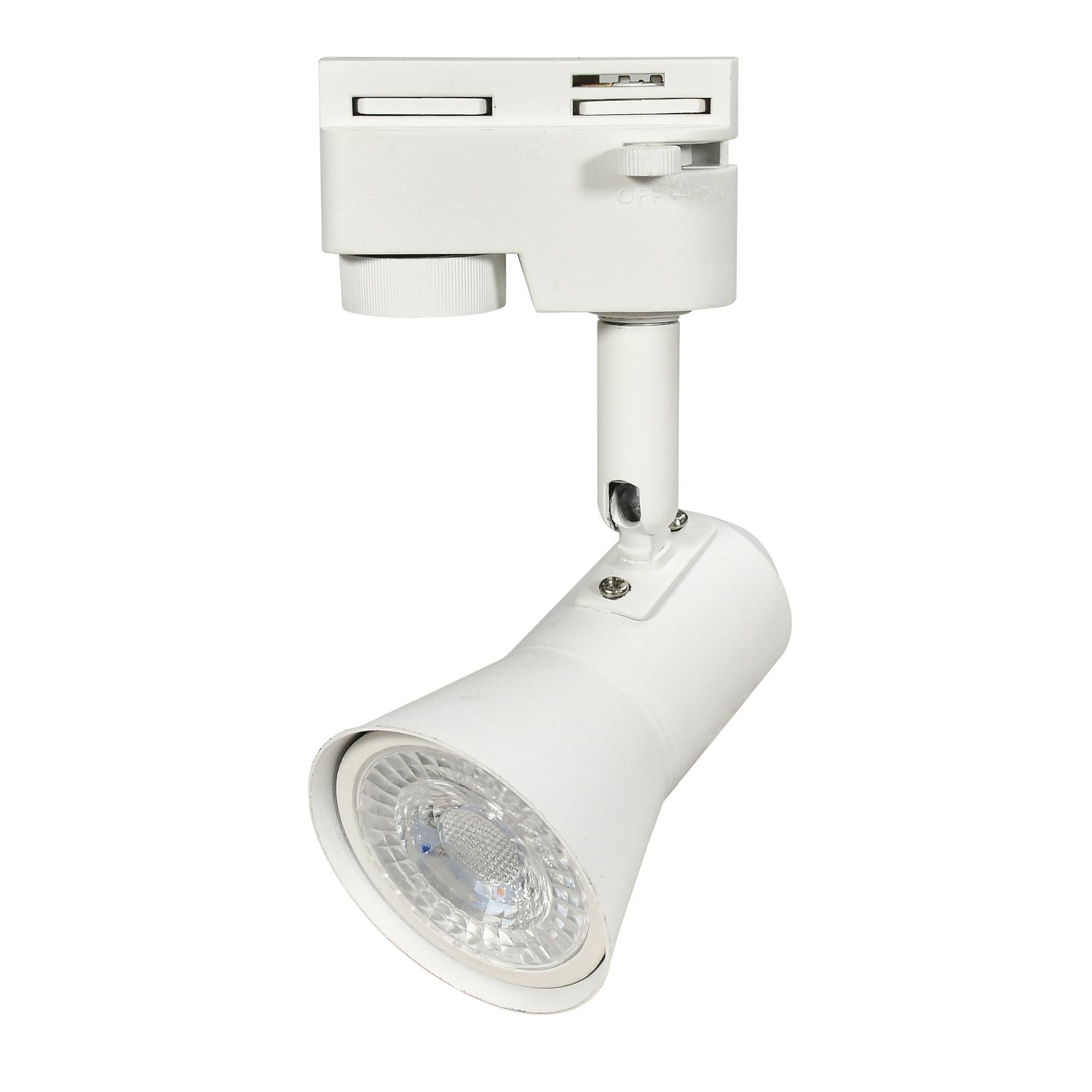Светильник-прожектор UBL-Q323 GU10 WHITE трековый. Под лампу GU10. Корпус белый