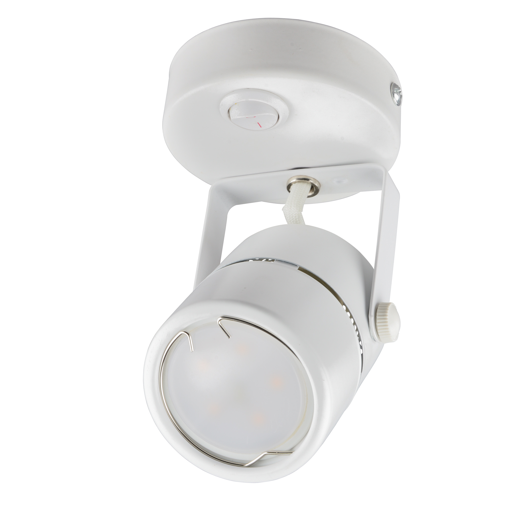 Светильник DLC-S612 GU10/B WHITE декоративный накладной Sotto Без лампы цоколь GU10 Выкл на корпусе металл белый Fametto