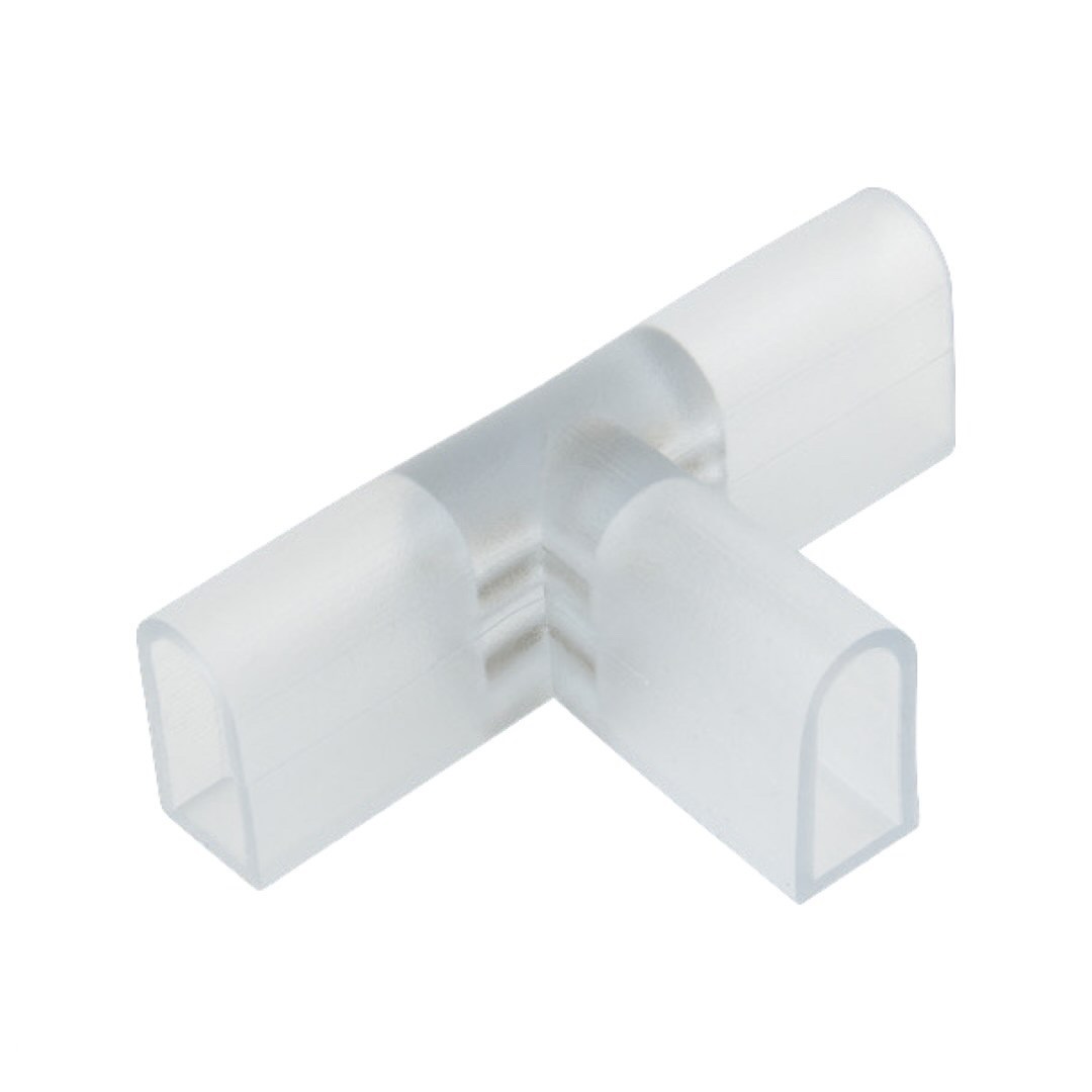 Соединитель контактный Т-образный UTC-K-32/N21 CLEAR 010 POLYBAG для светодиодных лент ULS-N21 NEON 220В, 8x16мм 2 контакта прозрачный цвет 10 штук в пакете