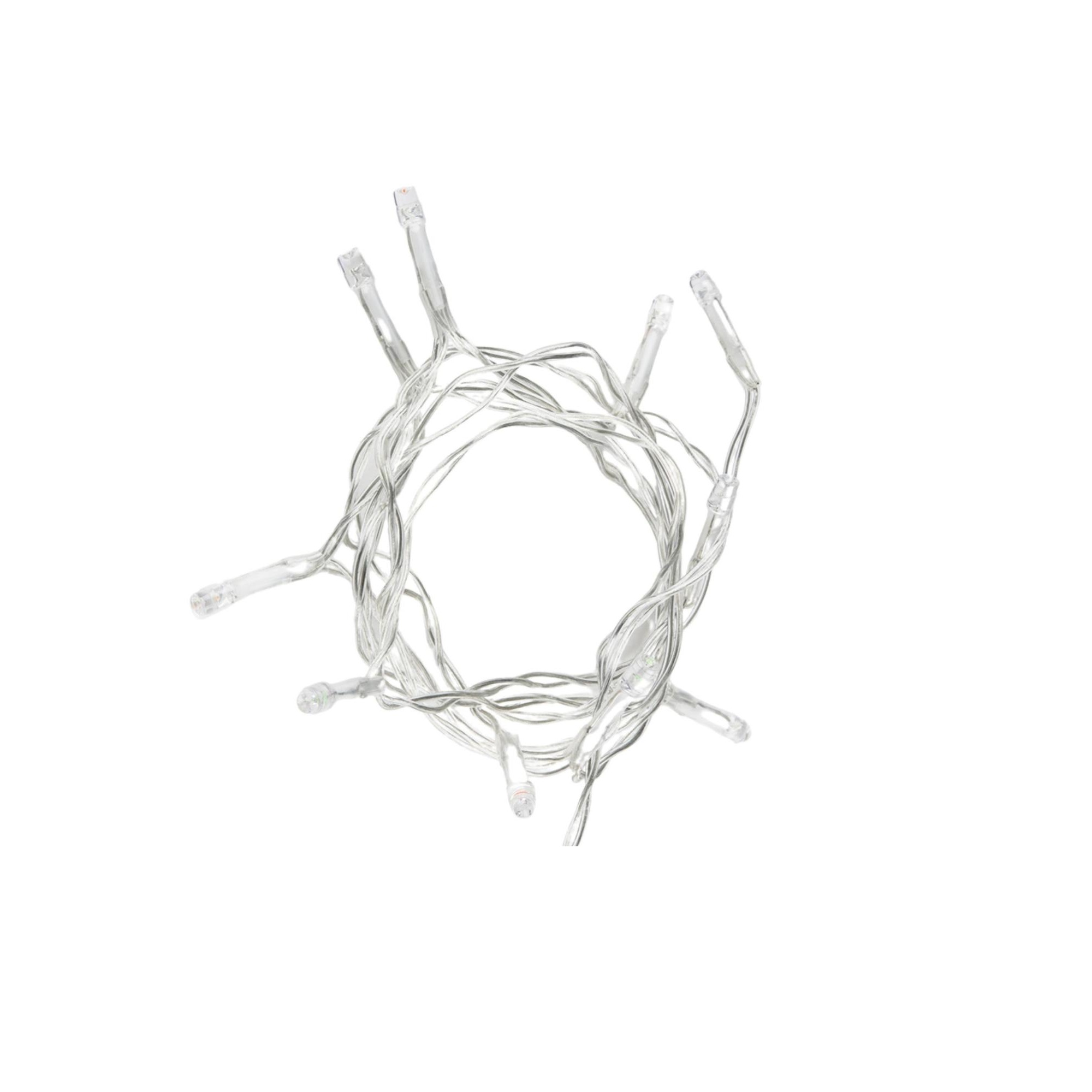 Гирлянда светодиодная на батарейках 2AA не в/к 15 м 10 светодиодов Разноцветный свет прозрачный провод ULD-S0150-010/STB/2AA MULTI IP20TM