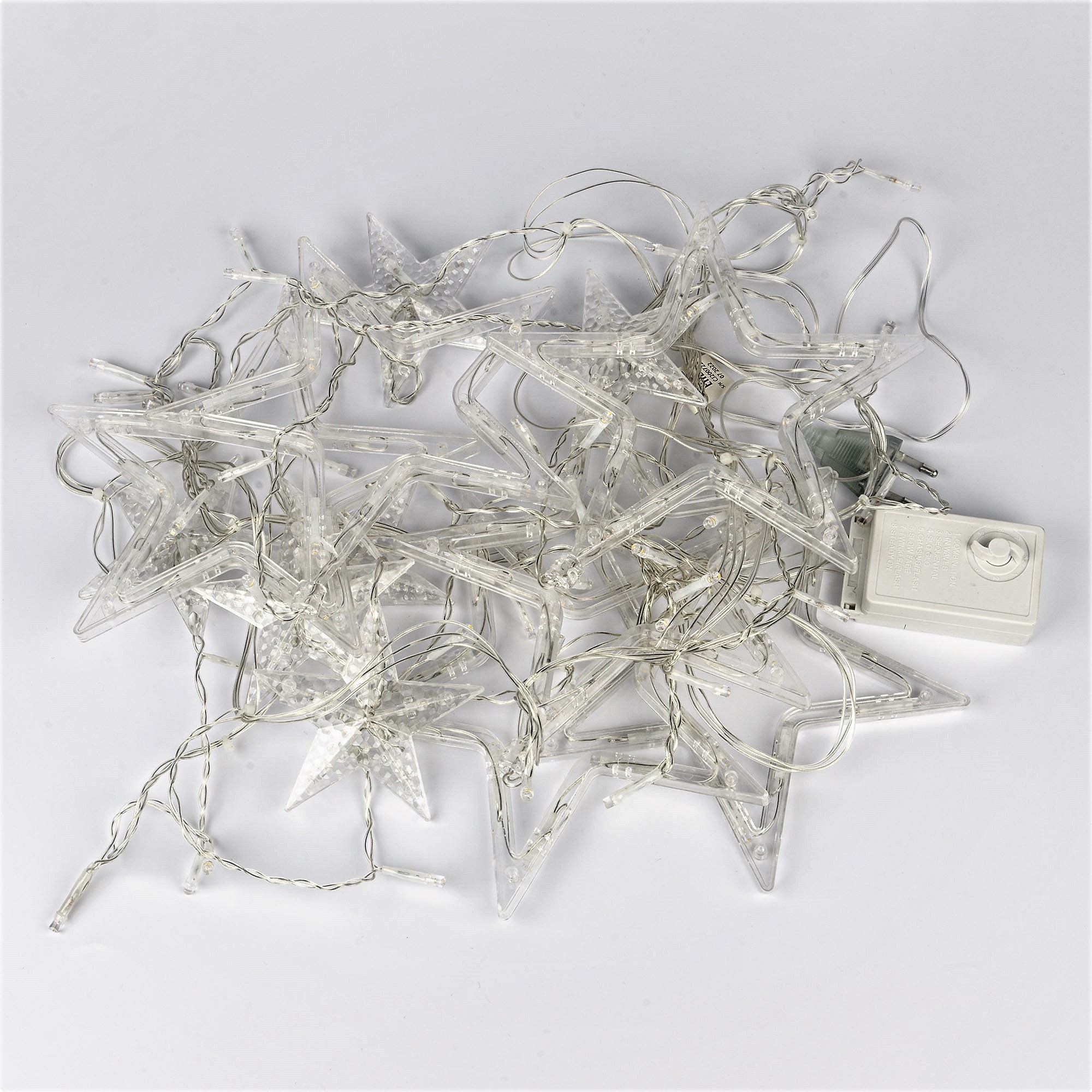 Гирлянда Занавес фигурный светодиодный 3х07м 138 светодиодов теплый белый свет прозрачный провод ULD-E3007-138/DTA WARM WHITE IP20 STARS-2 TM