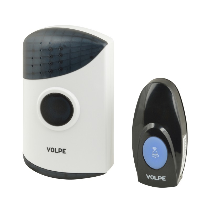 Звонок беспроводной. 16 мелодий. Световая индикация. Радиус действия 100 метров. Блистерная упаковка, белый . UDB-Q024 W-R1T1-16S-100M-WH