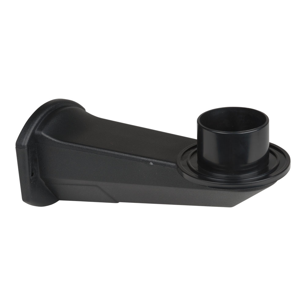 Кронштейн для садово-парковых светильников, резьбовой тип соединения с рассеивателем, 190мм длина, Е27 встроенный патрон, пластик, черный цвет