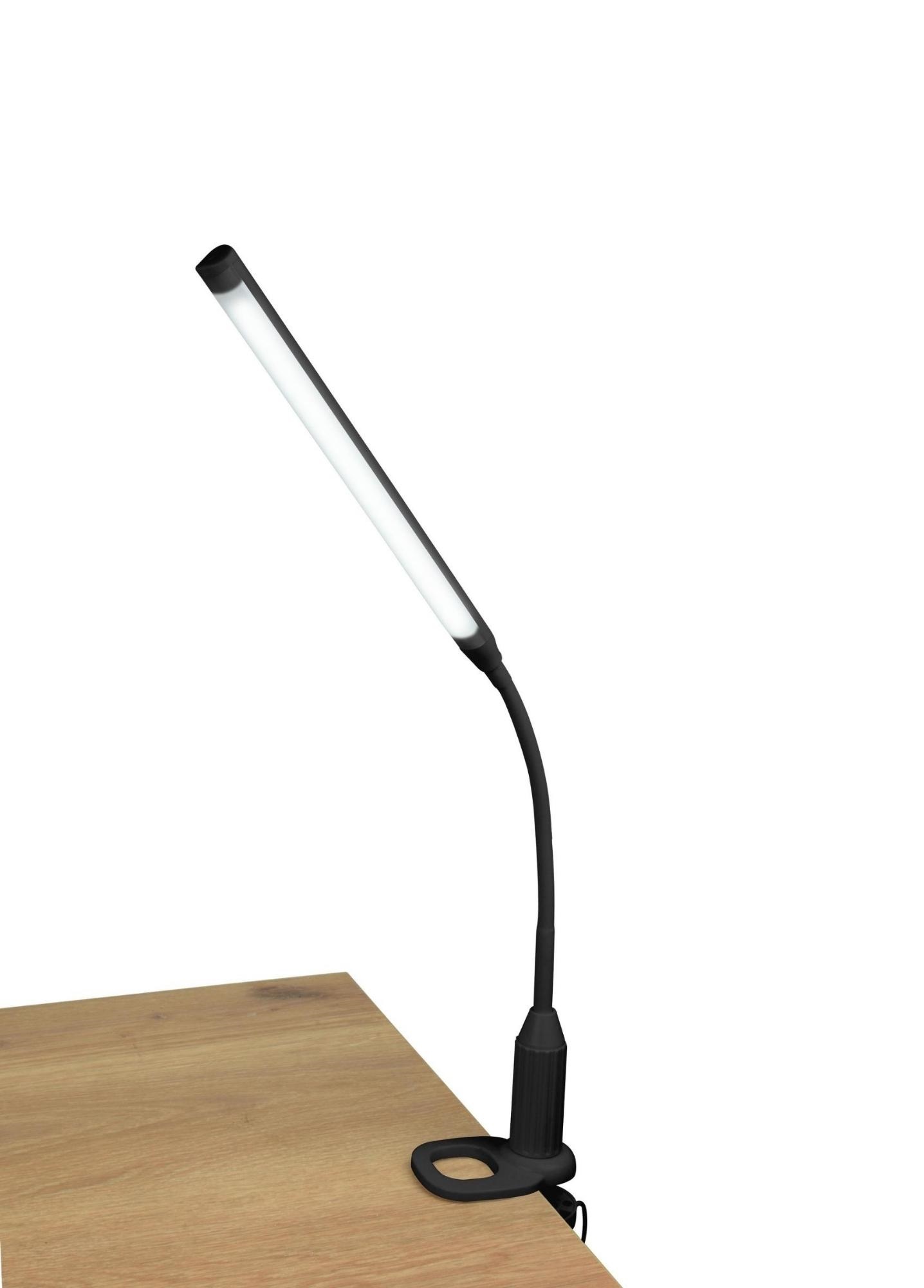 Светильник TLD-572 Black/LED/500Лм/4500K/Diммer настольный светодиодный на струбцине, 7W. Сенсорный выключатель