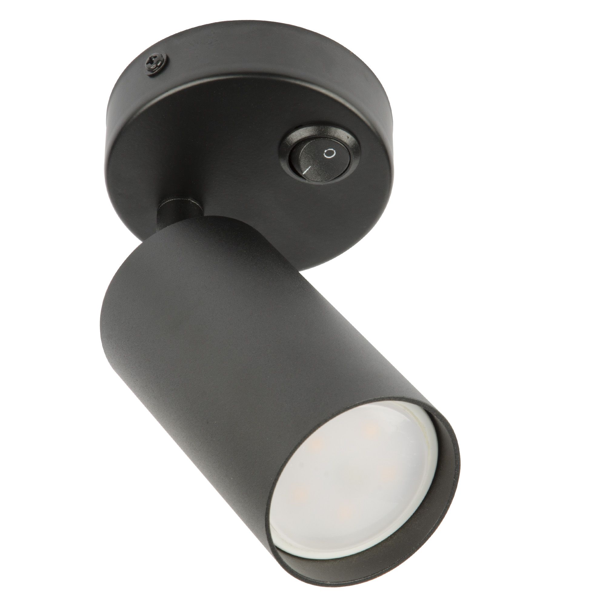 Светильник DLC-S620 GU10/B BLACK декоративный накладной серия Sotto Без лампы цоколь GU10 Выкл на корпусе Металл Черный TM Fametto