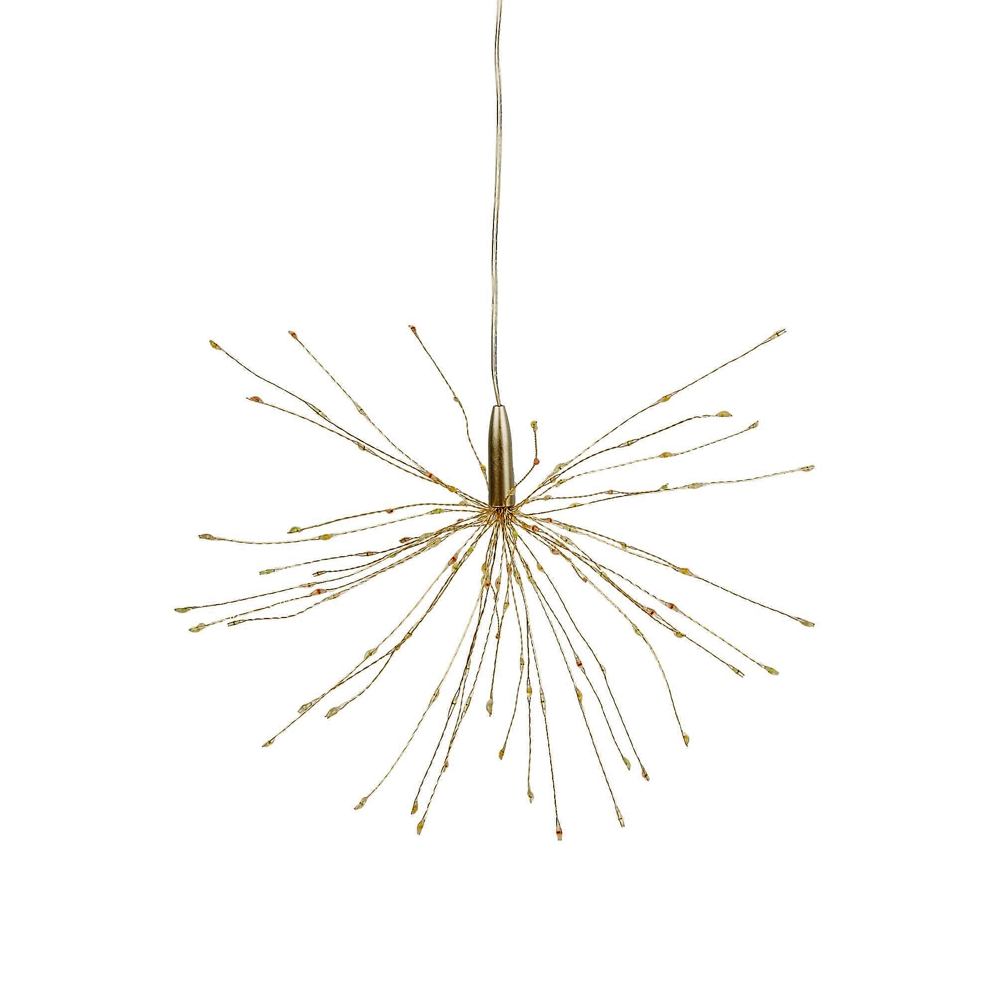 Фигура светодиодная Фейерверк на батарейках 3AA не в/к 30х30см Подвесная 120 светодиодов Разноцветный свет Пульт ДУ в/к прозрачный провод ULD-H3030-150/DTA/3AA/RC MULTI IP20 FIREWORKS TM