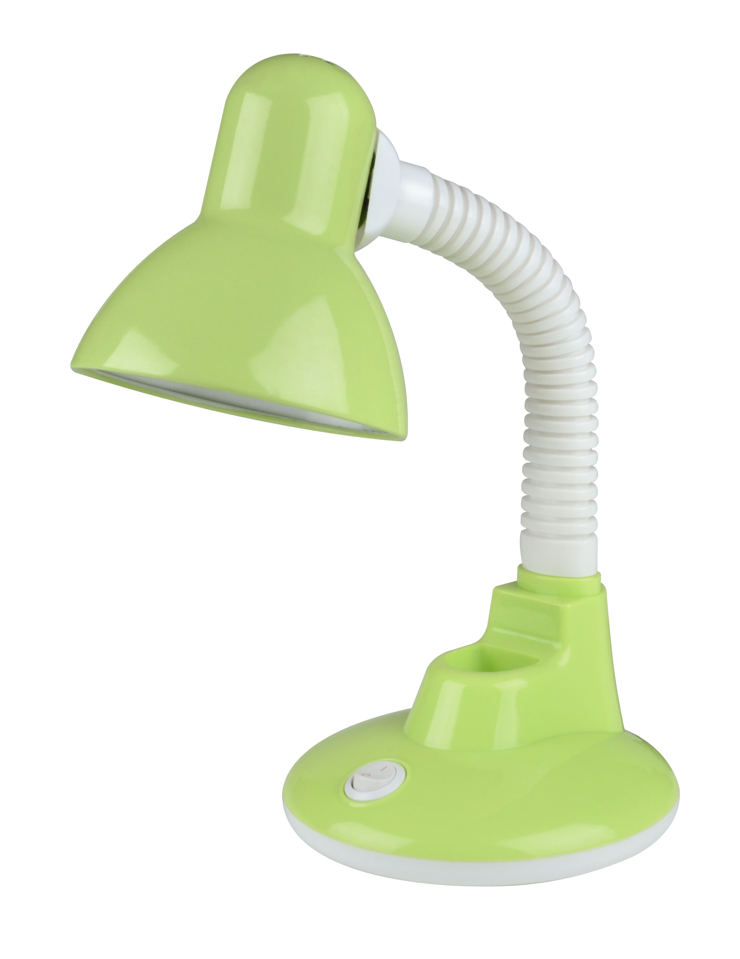 Светильник настольный. Цоколь Е27. Механический выключатель. Зеленый