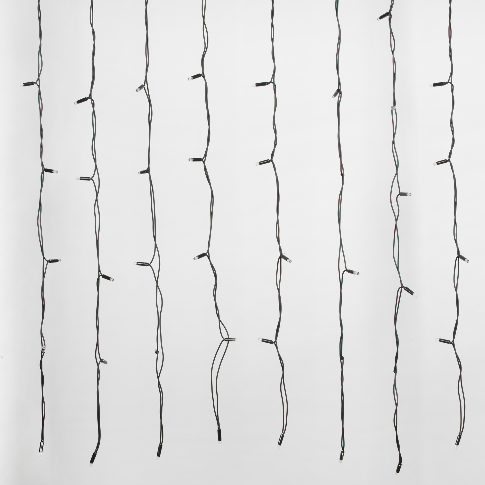 Гирлянда Занавес светодиодный с эффектом мерцания 3х2 м Соединяемый 240 светодиодов разноцветный свет черный провод ULD-C2030-240/TBK MULTI IP67 З TM