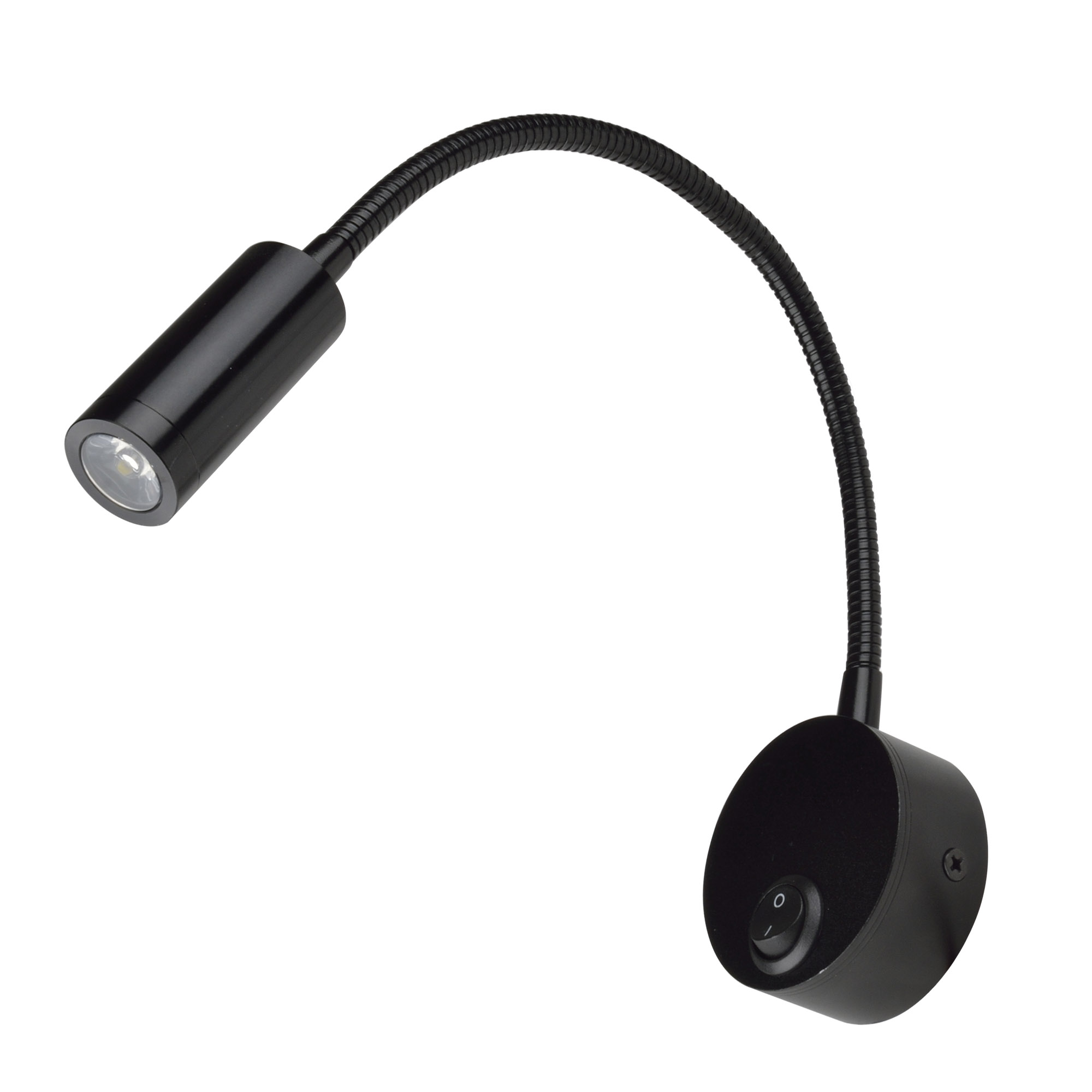 Светильник светодиодный настенный гибкий для интерьерного освещения ULT-F21-3W/4000K IP20 BLACK 85-265В Белый свет (4000К)