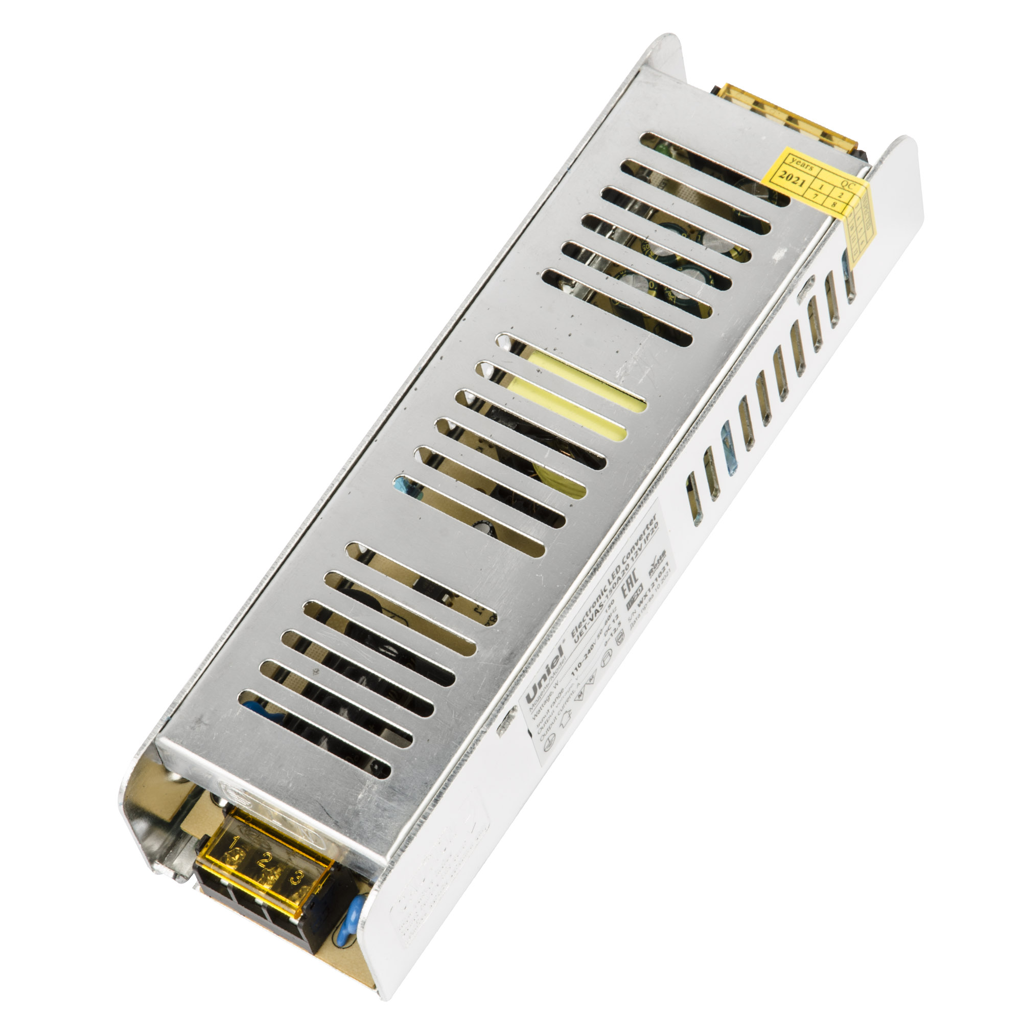 Блок питания 150Вт 12В Металлический корпус UET-VAS-150A20 12V IP20