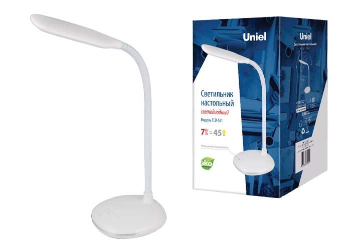 Светильник настольный 7W Механический выключатель TLD-561 White/LED/450Лм/4500K белый