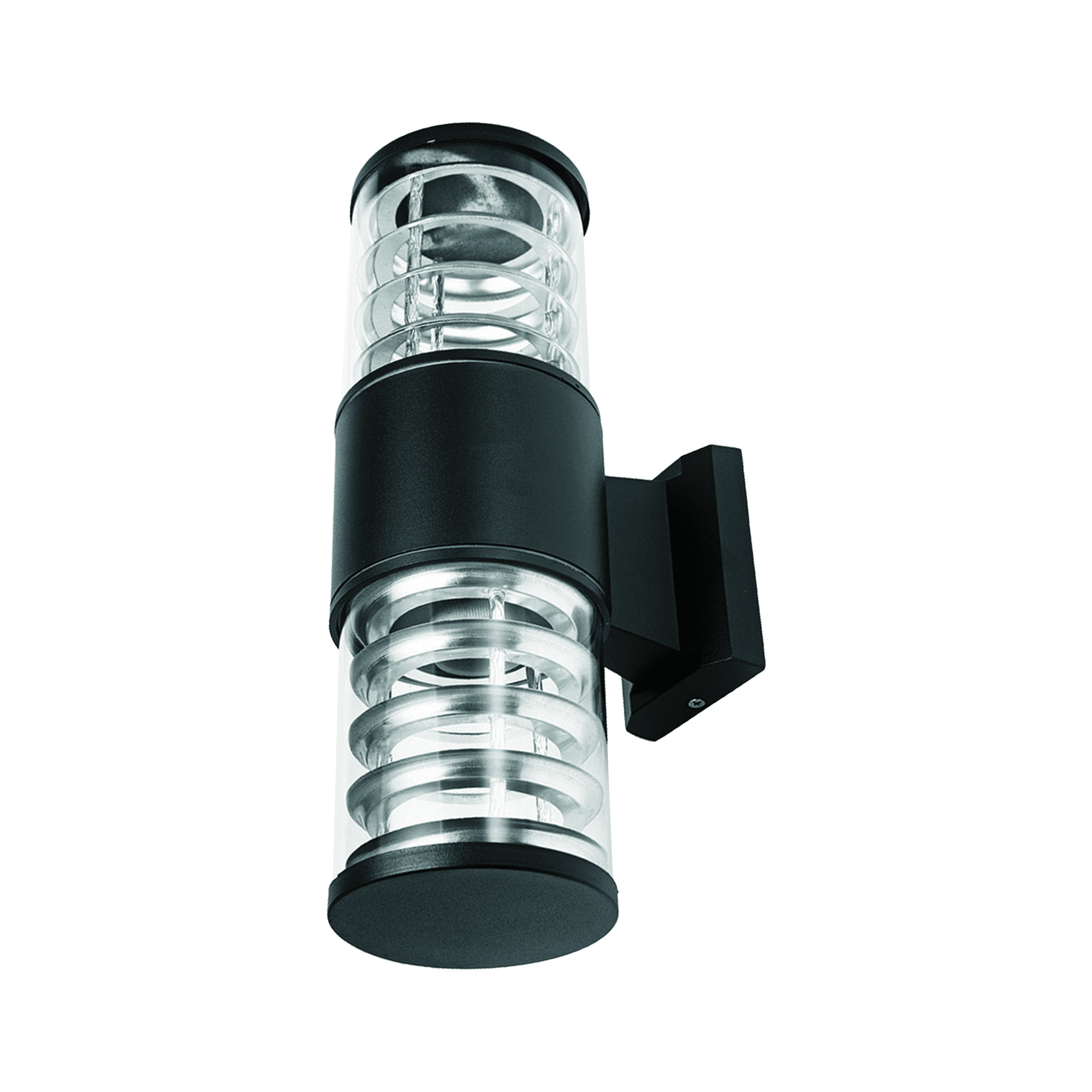 Светильник уличный, под две лампы Е27. Архитектурный накладной. UUL-S12A 2x60W/E27 IP65 BLACK Корпус черный.