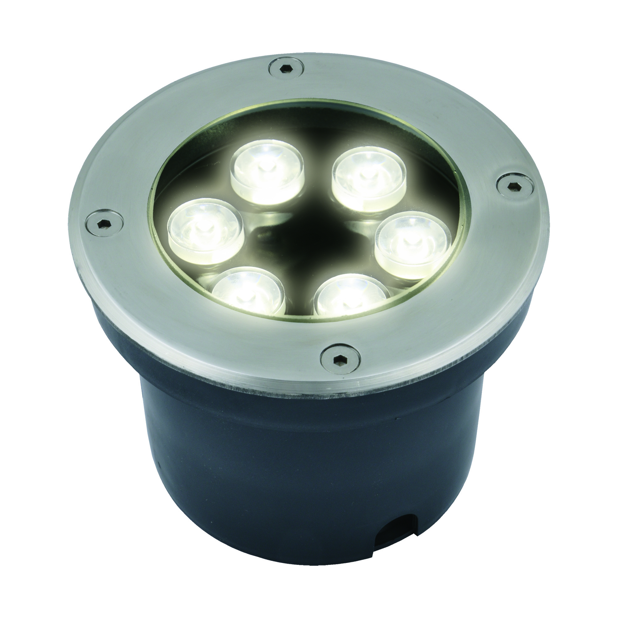 Светильник светодиодный уличный ULU-B11A-6W/2700K IP67 GREY Архитектурный встраиваемый. Теплый белый свет (2700К). Корпус серый