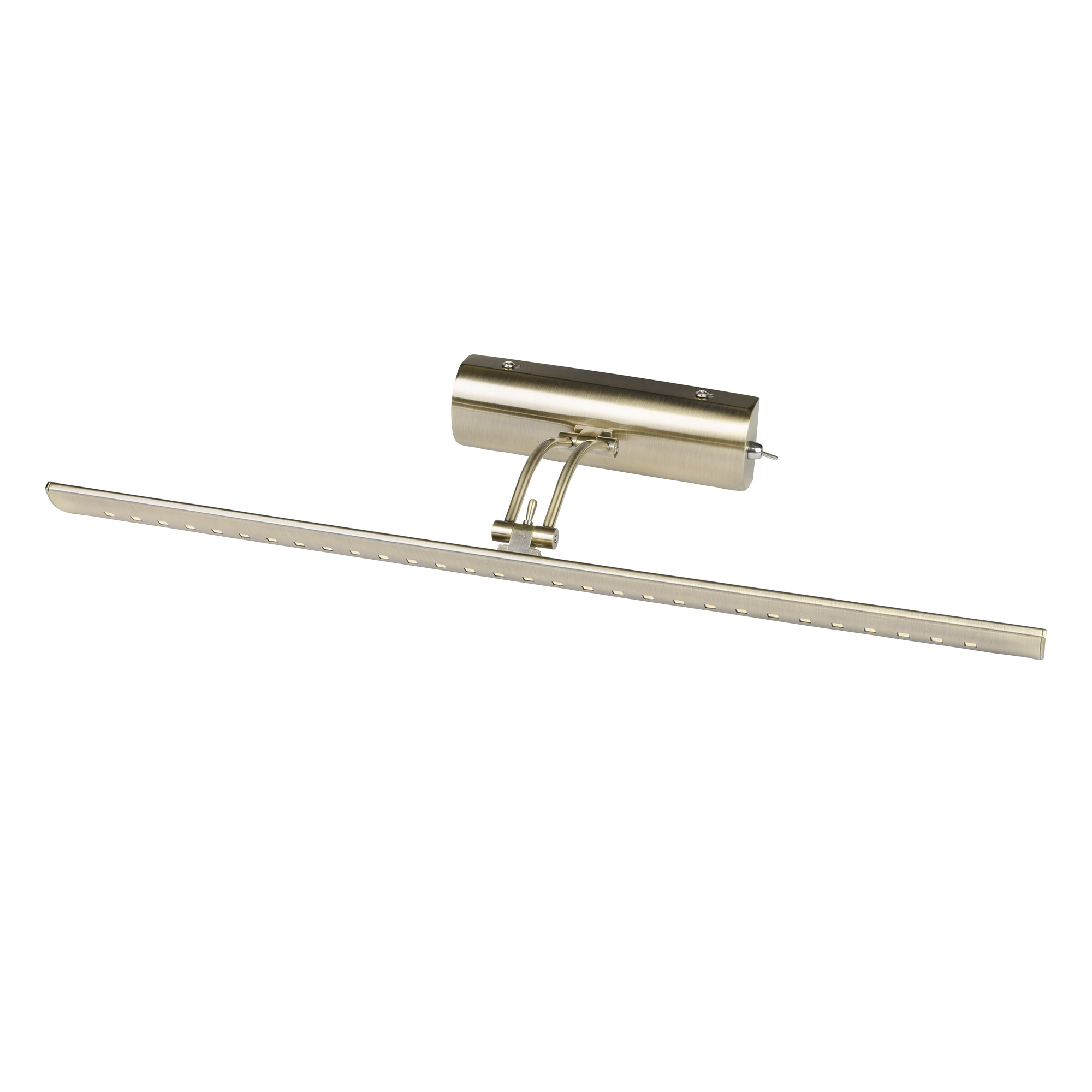 Светильник светодиодный для подсветки картин и зеркал.ULT-F34-7W/4000K IP20 ANTIQUE BRASS 600Лм. Механический выключатель. Античная латунь