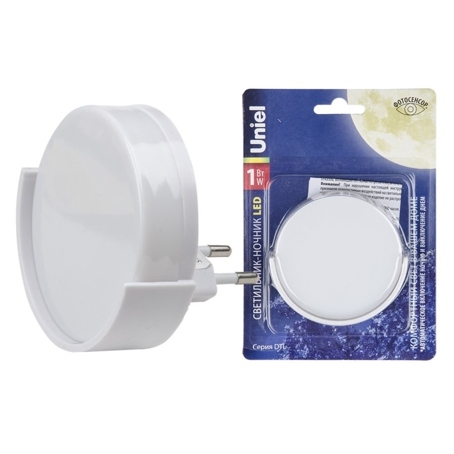 Светильник-ночник- Круг DTL-316 С фотосенсором (день-ночь) Белый