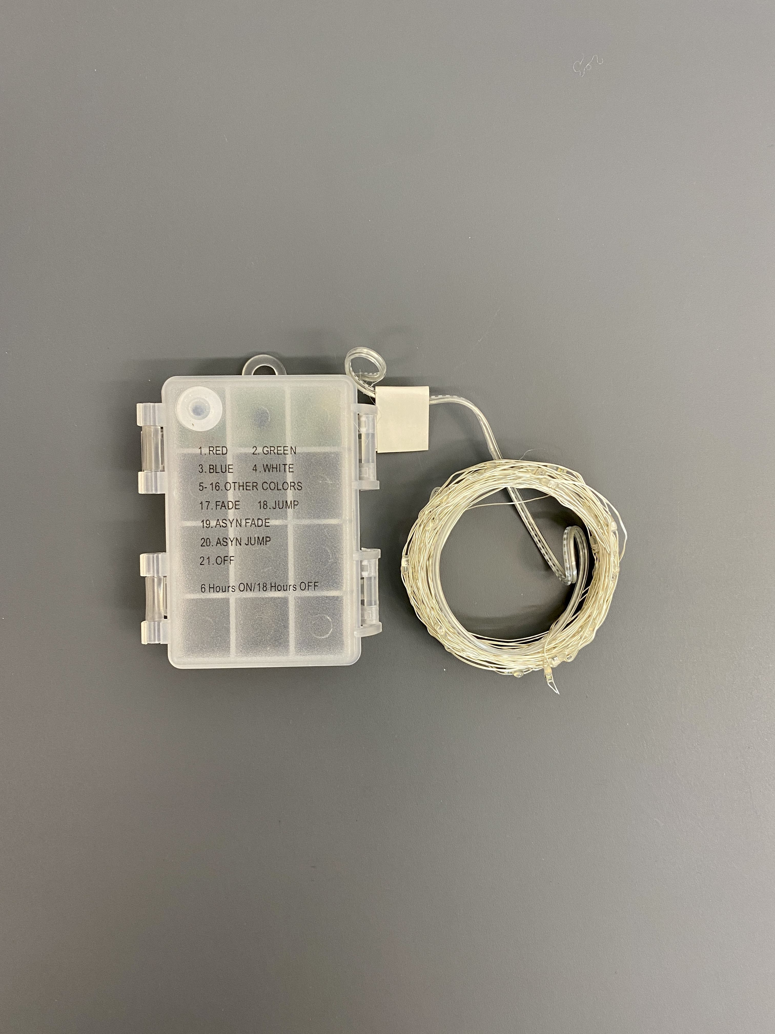 Гирлянда светодиодная Роса на батарейках 3AA не в/к 5 м 50 светодиодов RGB свет Пульт ДУ в/к прозрачный провод ULD-S0500-050/DTB/3AA/RC RGB IP20 DEW