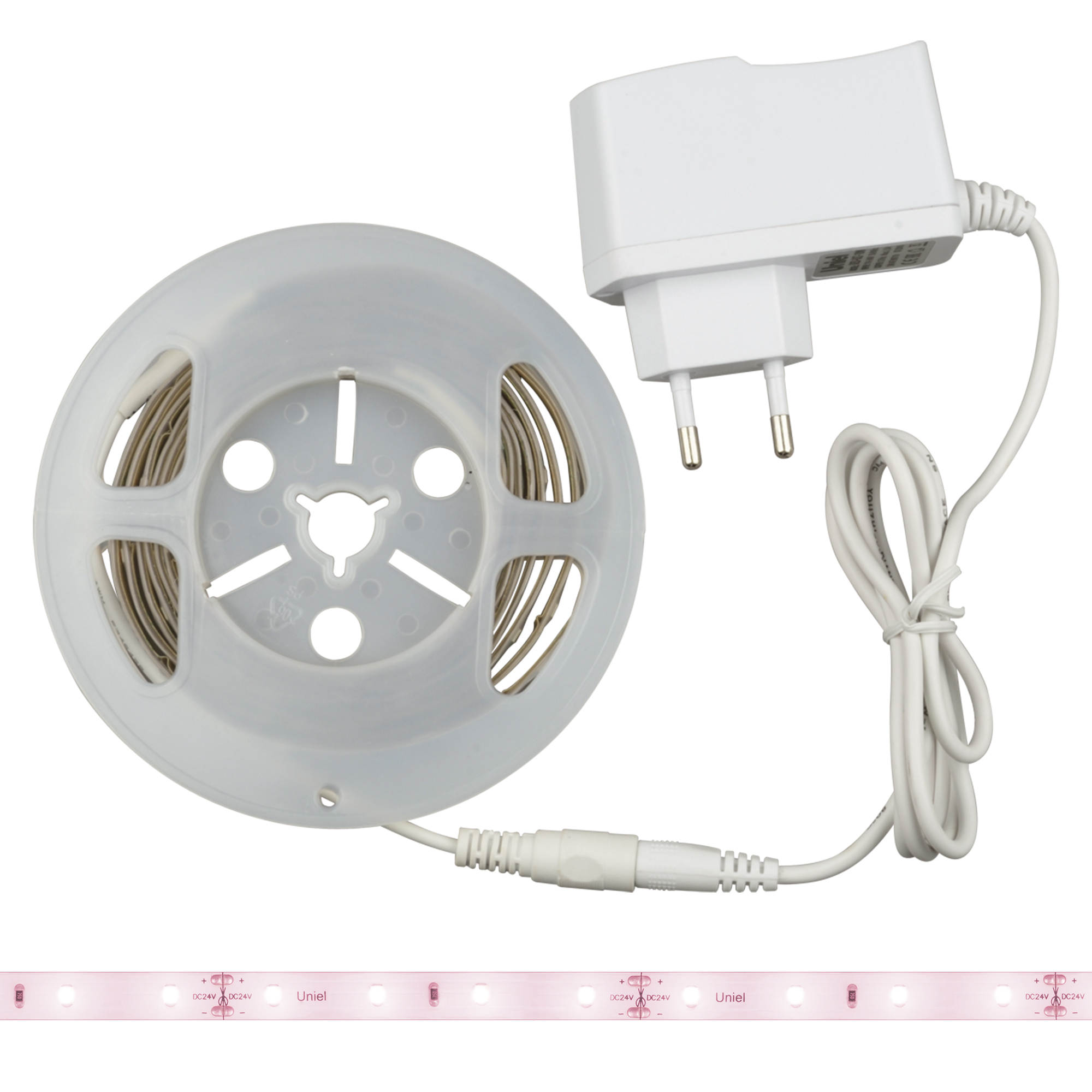 Комплект светодиодной ленты 2м ULS-P71-2835-42LED/m-IP65-2M-SPLE RRP18C00 Спектр для фотосинтеза Адаптер 18Вт Блистер