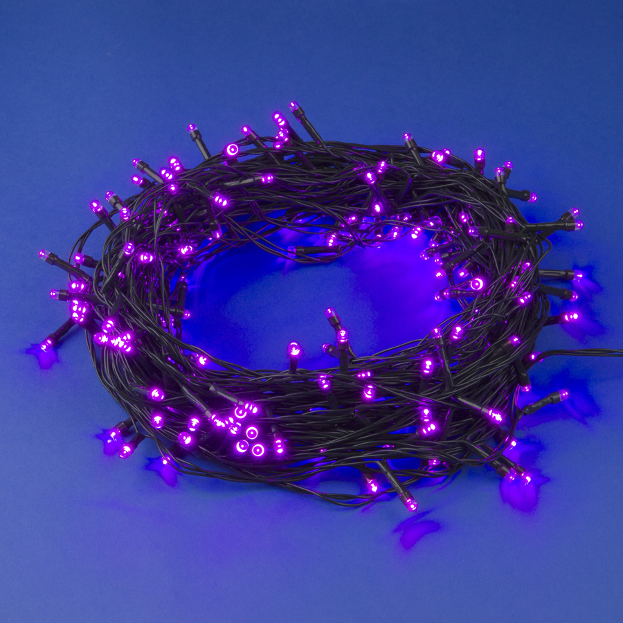 Гирлянда светодиодная 10 м ULD-S1000-100/DGA PINK IP20 100 светодиодов розовый свет зеленый провод