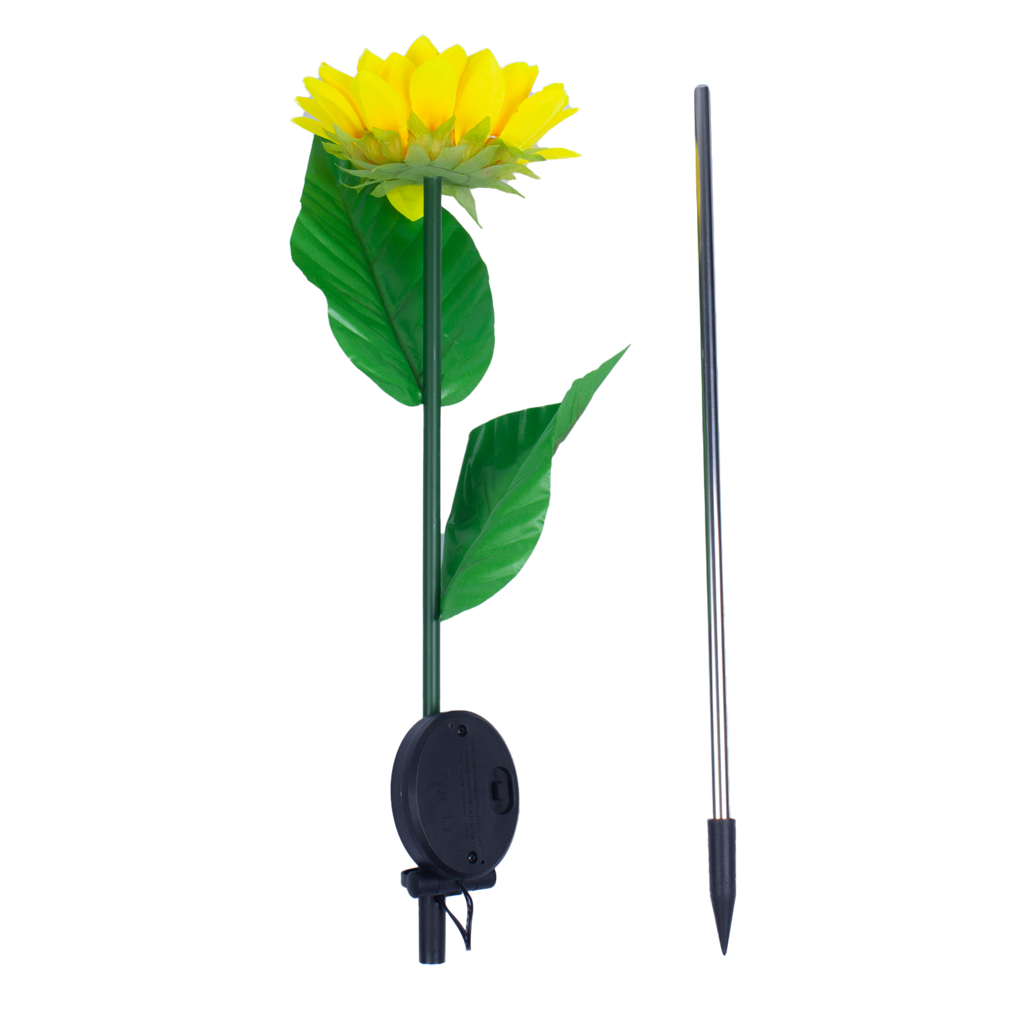 Светильник садовый на солнечной батарее USL-S-814/PT700 SUNFLOWER Подсолнух 8 светодиодов Теплый белый свет 1хАА Ni-Mh аккумулятор в/к IP44