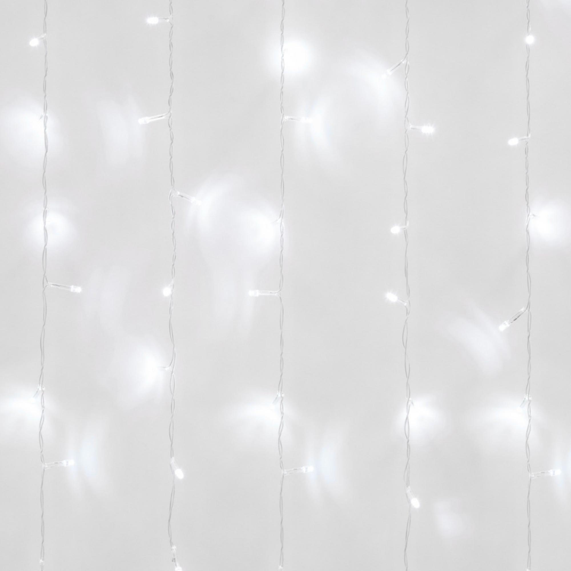 Гирлянда Занавес светодиодный с эффектом мерцания 6х3 м соединяемый 450 светодиодов прозрачный провод ULD-C6030-450/TTK WHITE IP44