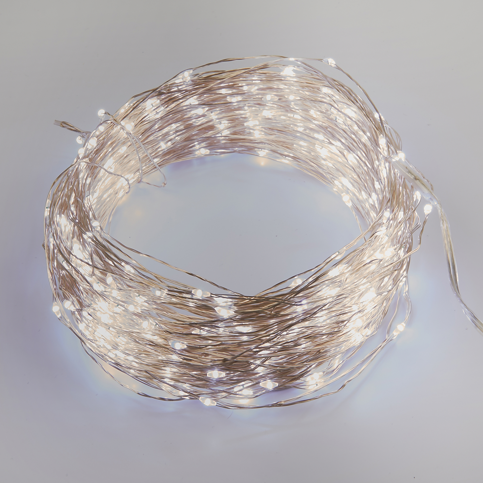 Гирлянда светодиодная Роса 50 м 500 светодиодов Пульт ДУ в/к прозрачный провод ULD-S5000-500/DTA/RC WHITE IP44 DEW