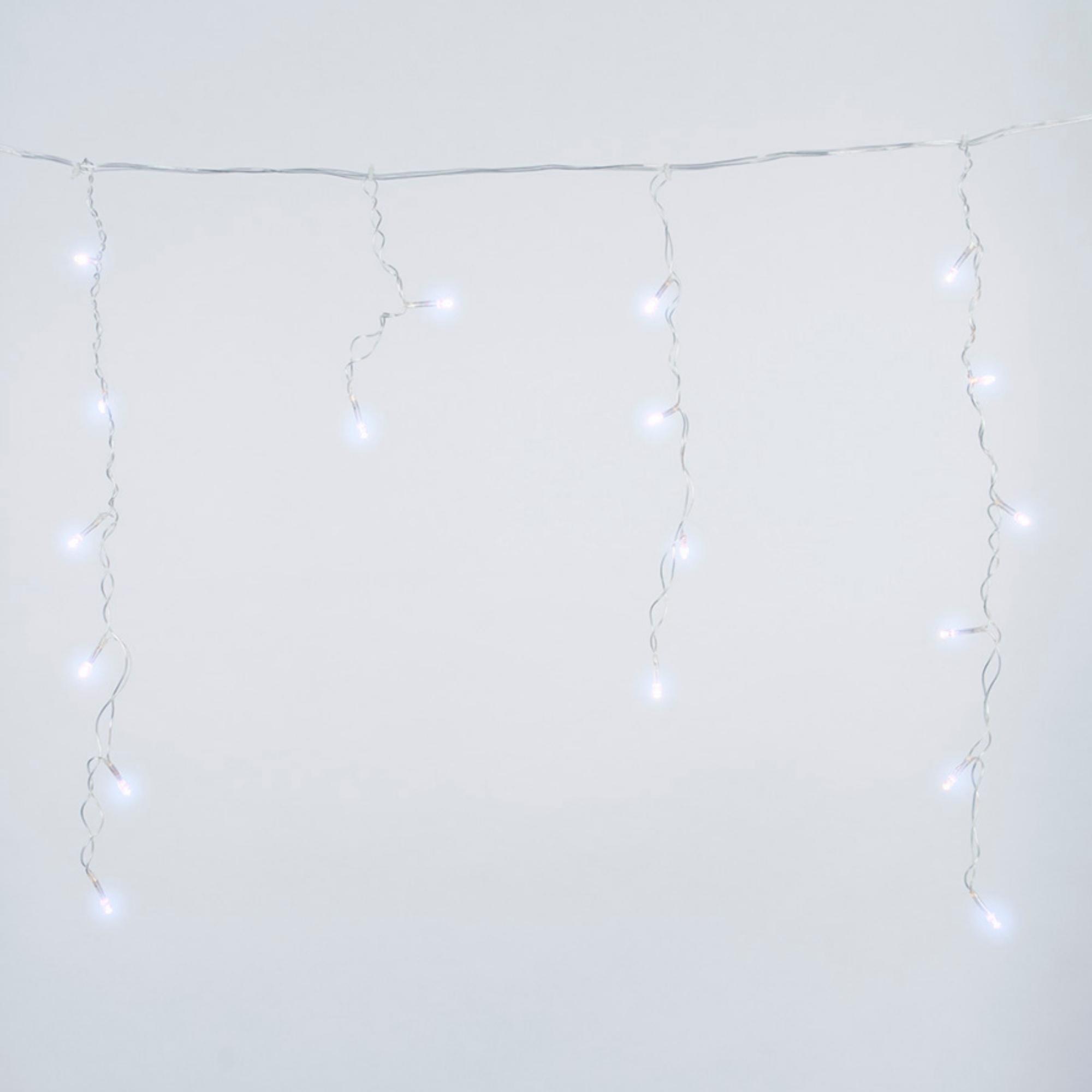 Бахрома светодиодная 2 м 48 светодиодов белый свет прозрачный провод ULD-B2005-048/DTA WHITE IP20