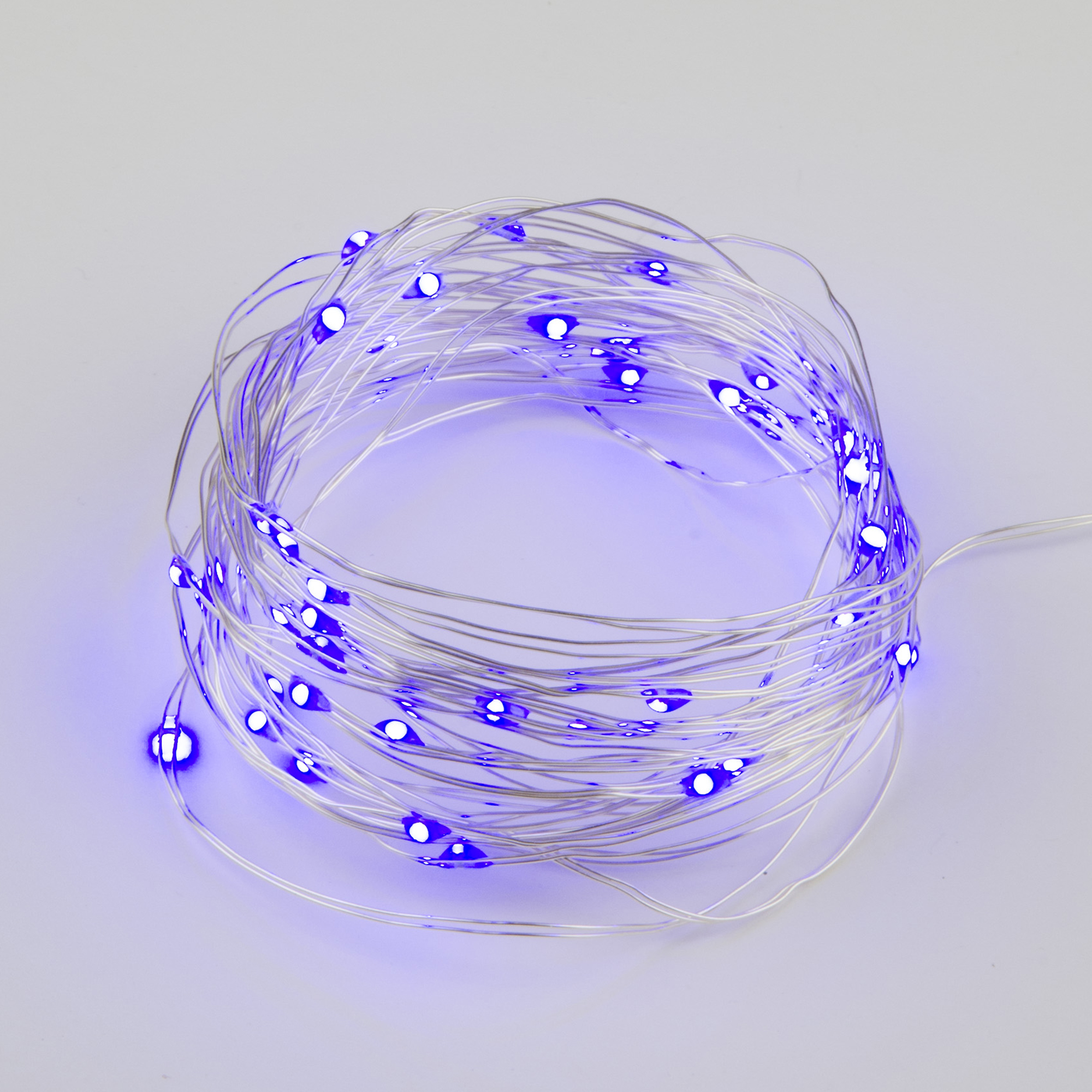 Гирлянда светодиодная Роса на батарейках 2AA не в комплекте 2 м 20 светодиодов фиолетовый свет медный провод ULD-S0200-020/SСB/2AA PURPLE IP20 DEW