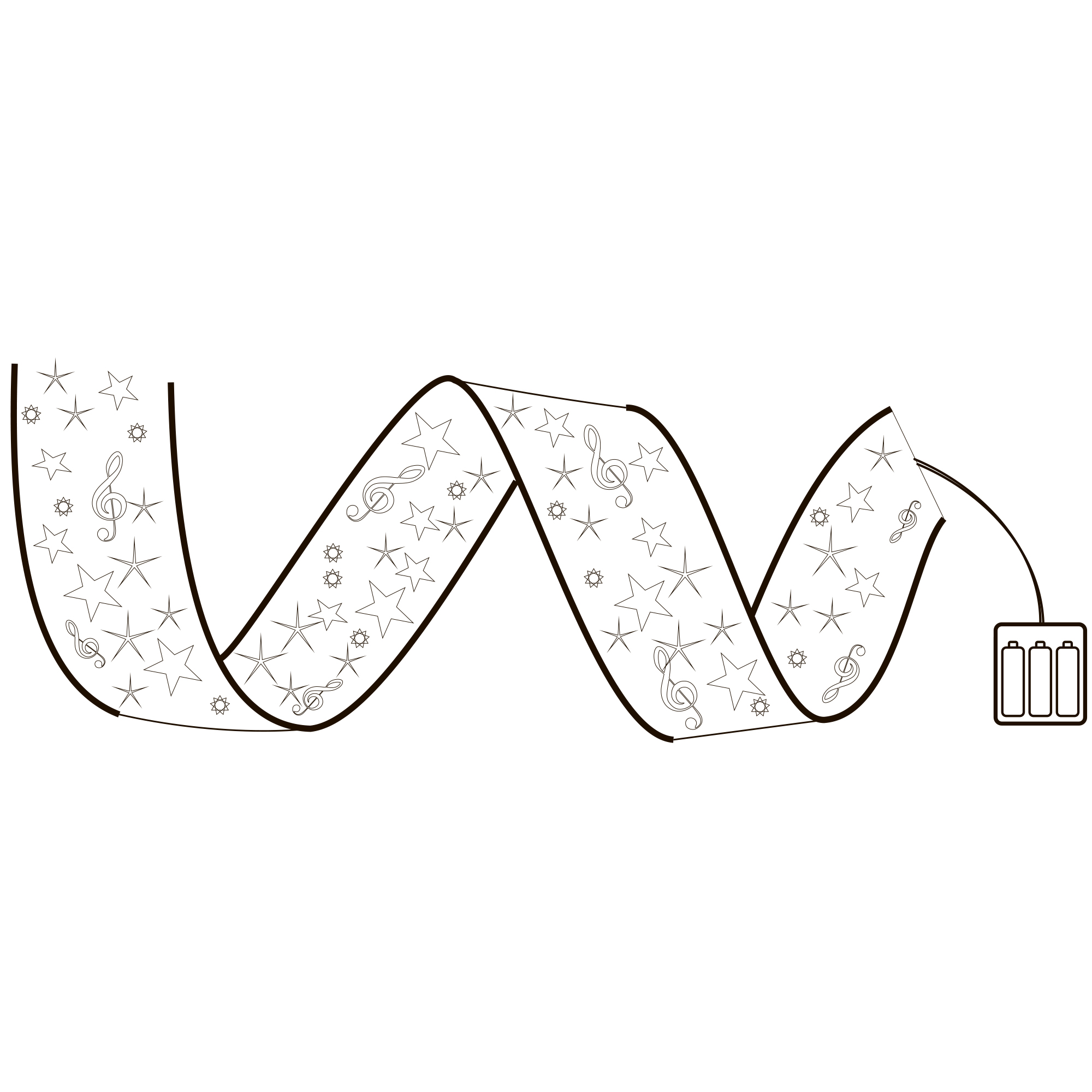 Гирлянда Лента светодиодная на батарейках 3AA не в/к 10 м 100 светодиодов ULD-S1000-100/SCB/3AA WHITE IP20 RIBBON Белый свет Провод медный