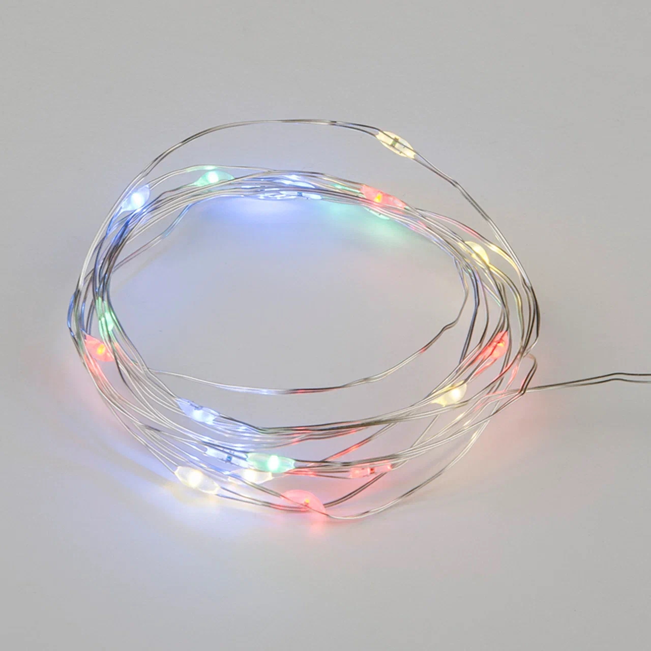 Гирлянда светодиодная Роса с пробкой на батарейках 3хLR44в/к 2 м 20 светодиодов ULD-S0200-020/SСR/3LR MULTI IP20 WINESTOPPER разноцветный свет медный провод