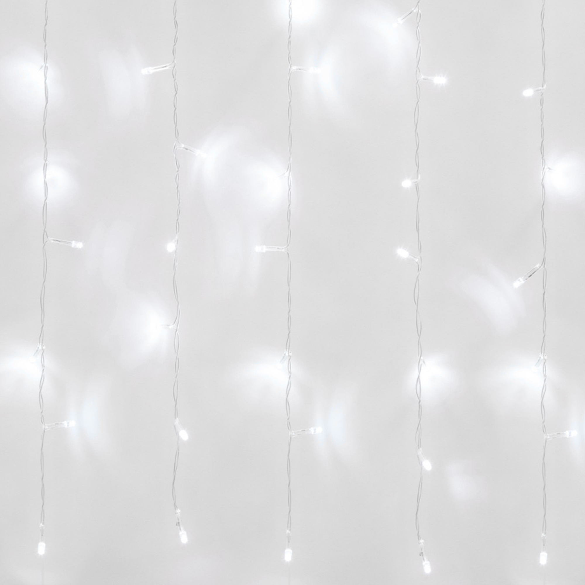 Гирлянда Занавес светодиодный 3х2 м 160 светодиодов прозрачный провод ULD-C3020-160/DTA WHITE IP20 З