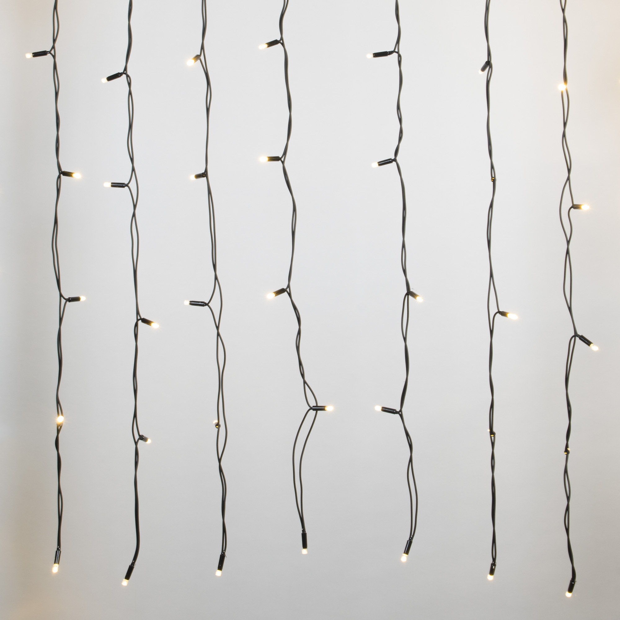 Гирлянда Занавес светодиодный с эффектом мерцания 3х2 м Соединяемый 384 светодиода теплый белый свет черный провод ULD-C3020-384/TBK WARM WHITE IP67 TM