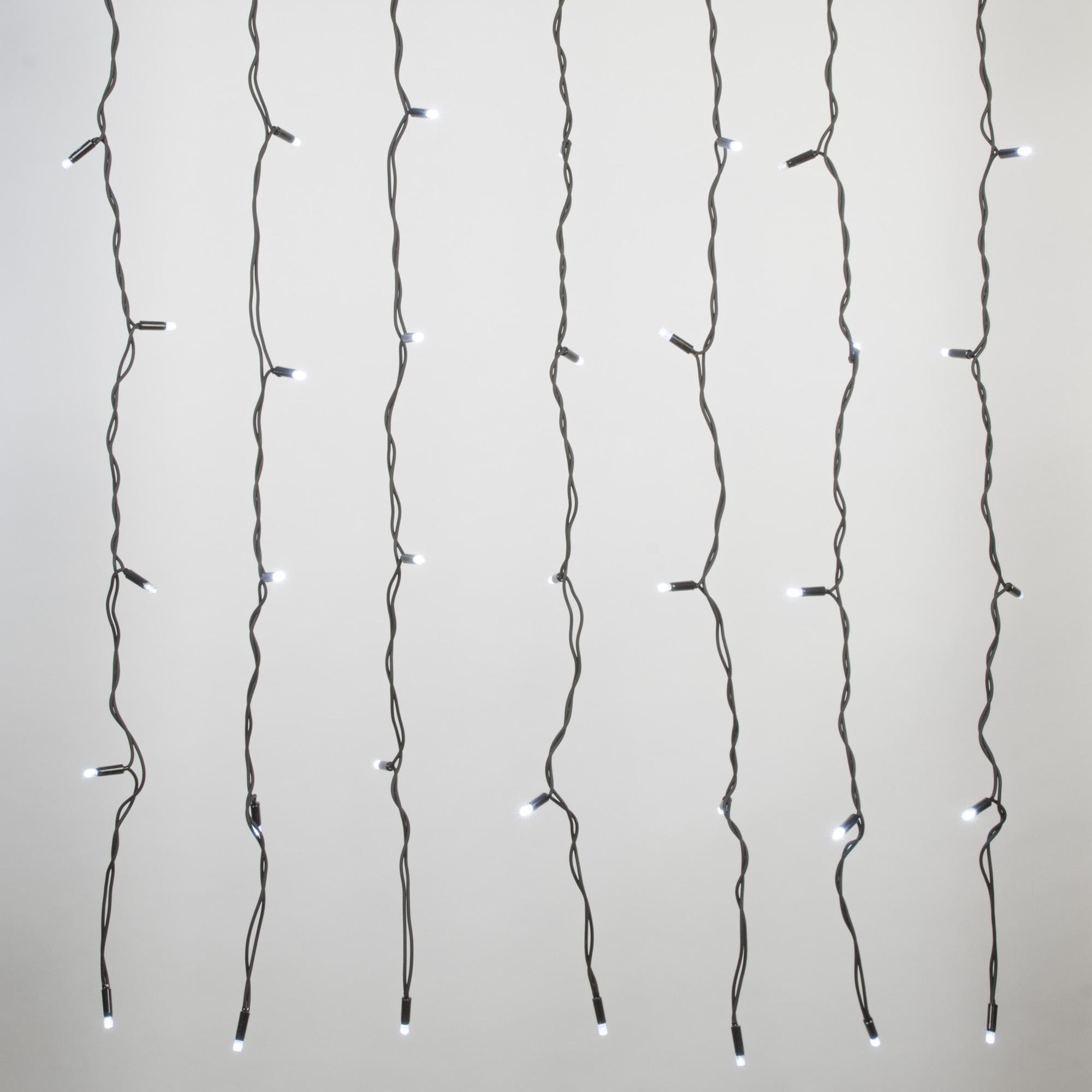 Гирлянда Занавес светодиодный с эффектом мерцания 3х2 м Соединяемый 384 светодиода белый свет черный провод ULD-C3020-384/TBK WHITE IP67 TM