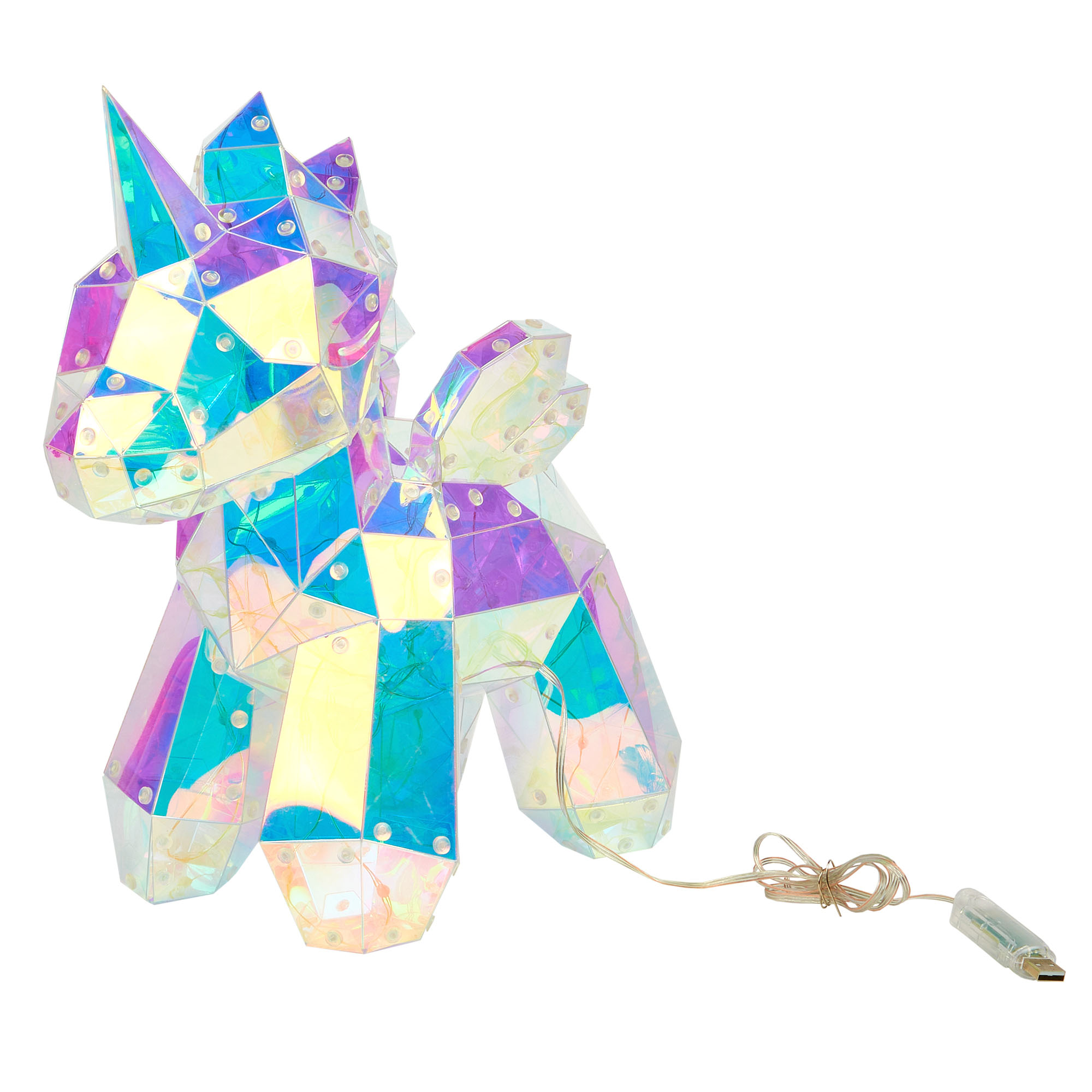 Светильник декоративный Единорог с USB проводом 60 светодиодов RGB свет радужный цвет корпуса ULD-R503 USB/RGB UNICORN