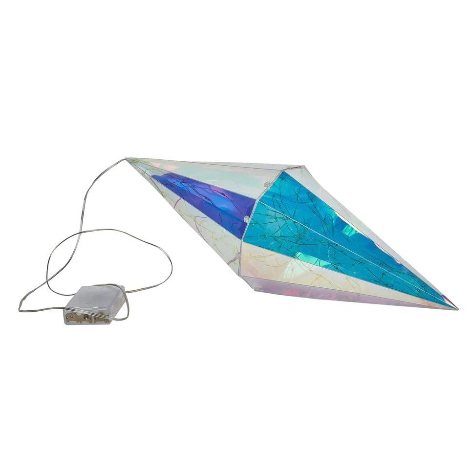 Светильник декоративный Брильянт на батарейках 3АА не в комплекте 100 светодиодов белый цвет корпуса радужный ТМ ULD-R506 3АА DIAMOND