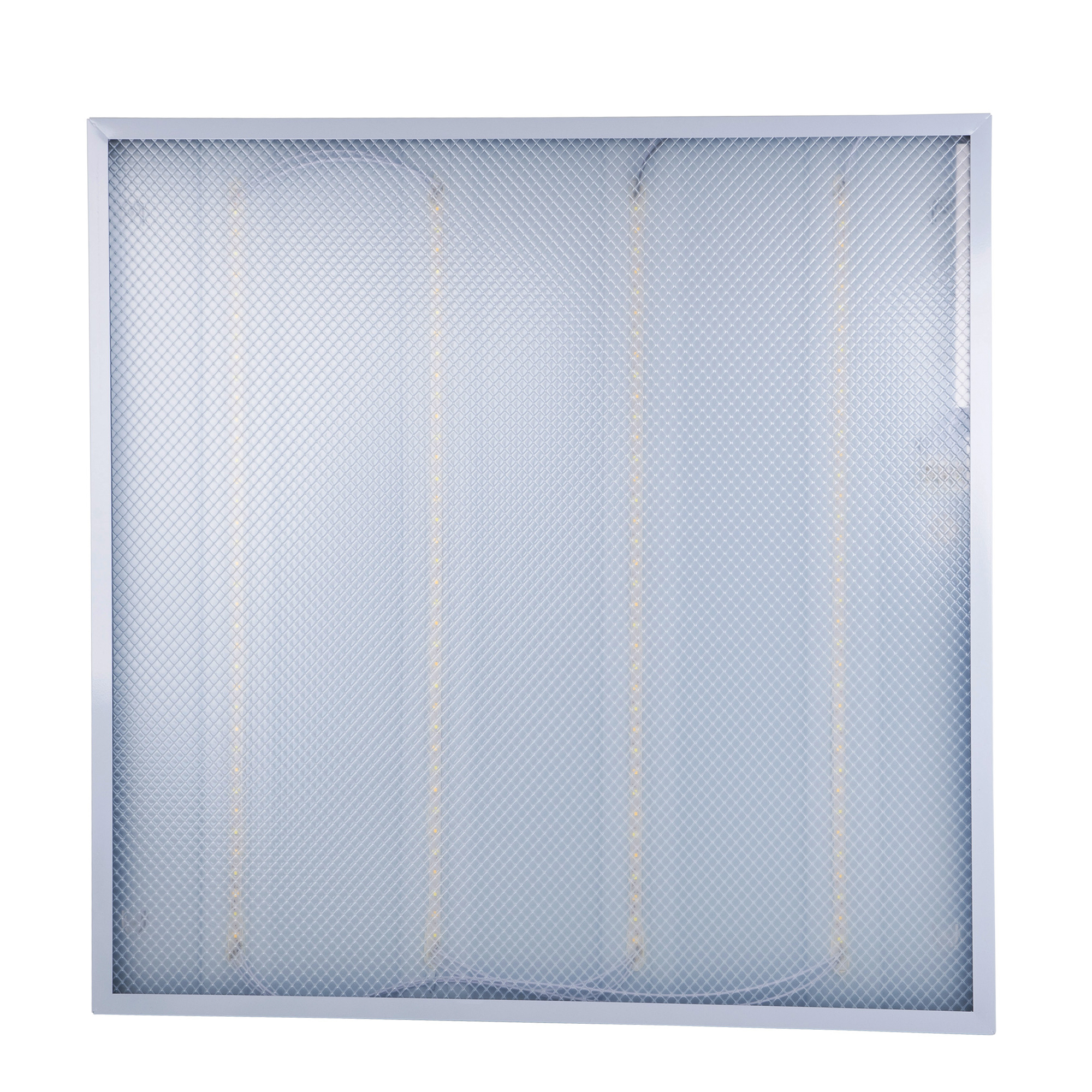 Светильник светодиодный потолочный ДВО 36 Вт универсальный 4000K-6500K Рассеиватель призма Встроенный источником питания Корпус белый ULP-Q115 6060-36W/4000K+6500K WHITE