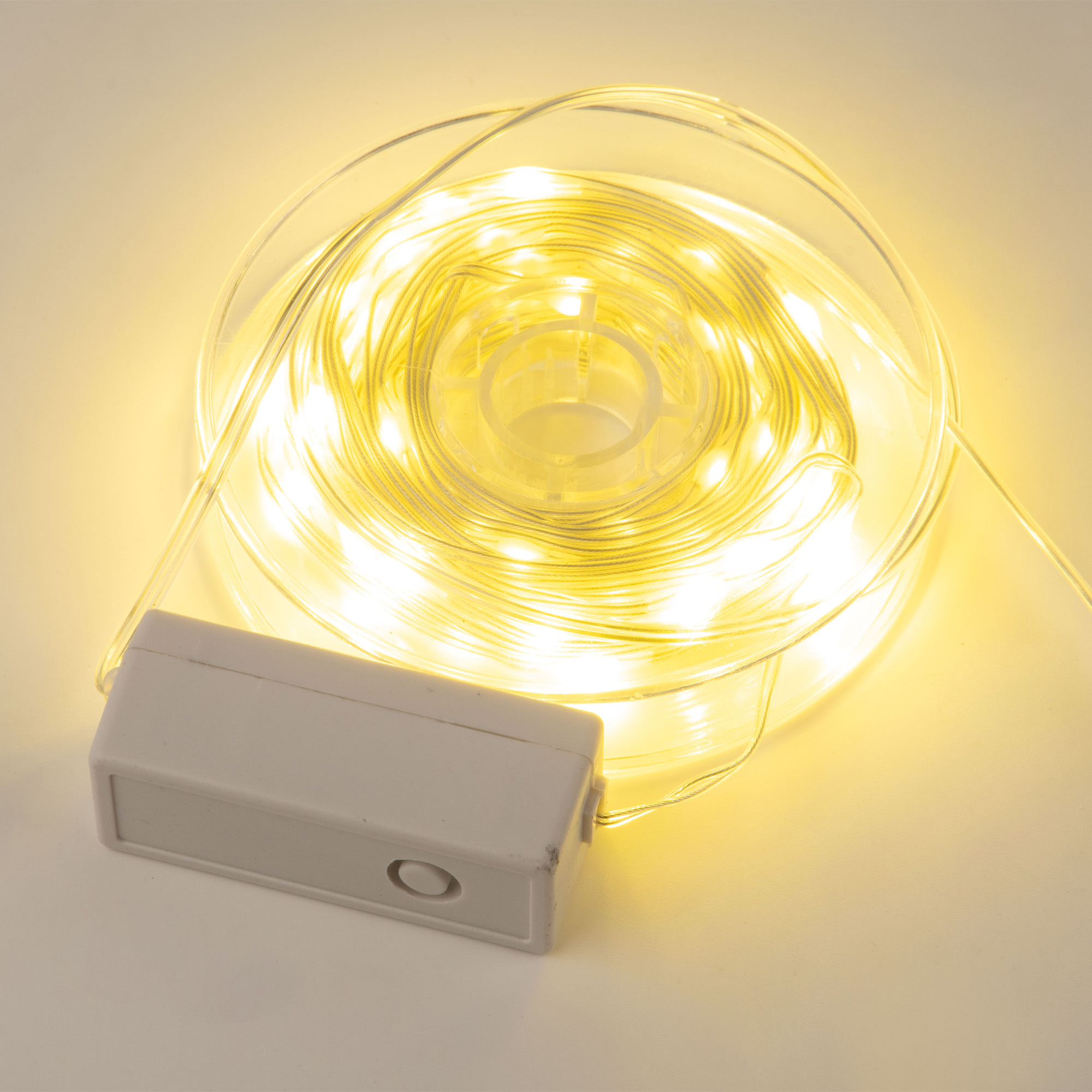 Гирлянда светодиодная Полоса 10 м 100 светодиодов Теплый прозрачный провод ULD-S1000-100/DTA WARM WHITE IP20 DEW BAND