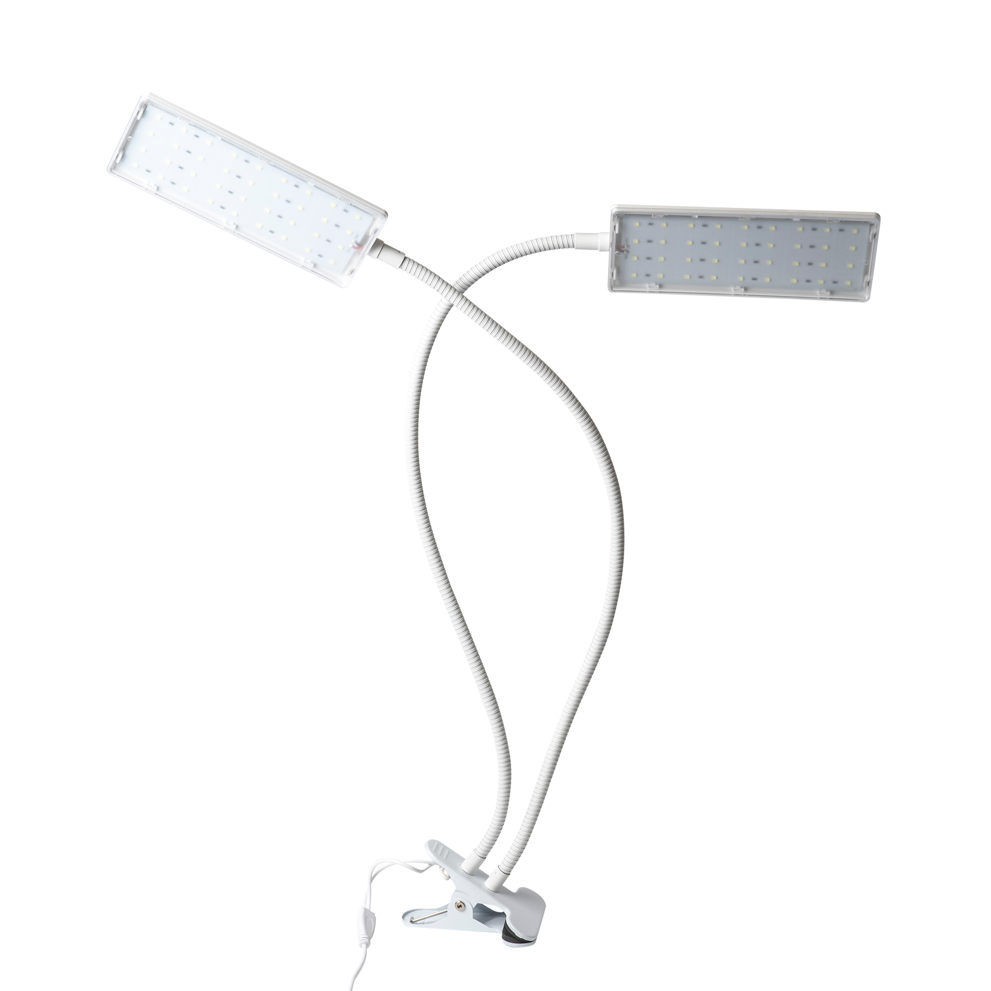 Светильник для растений светодиодный с таймером 24 Вт на прищепке Спектр для фотосинтеза ULT-P37-24W/SPFR/TM/60 IP40 WHITE TWIN