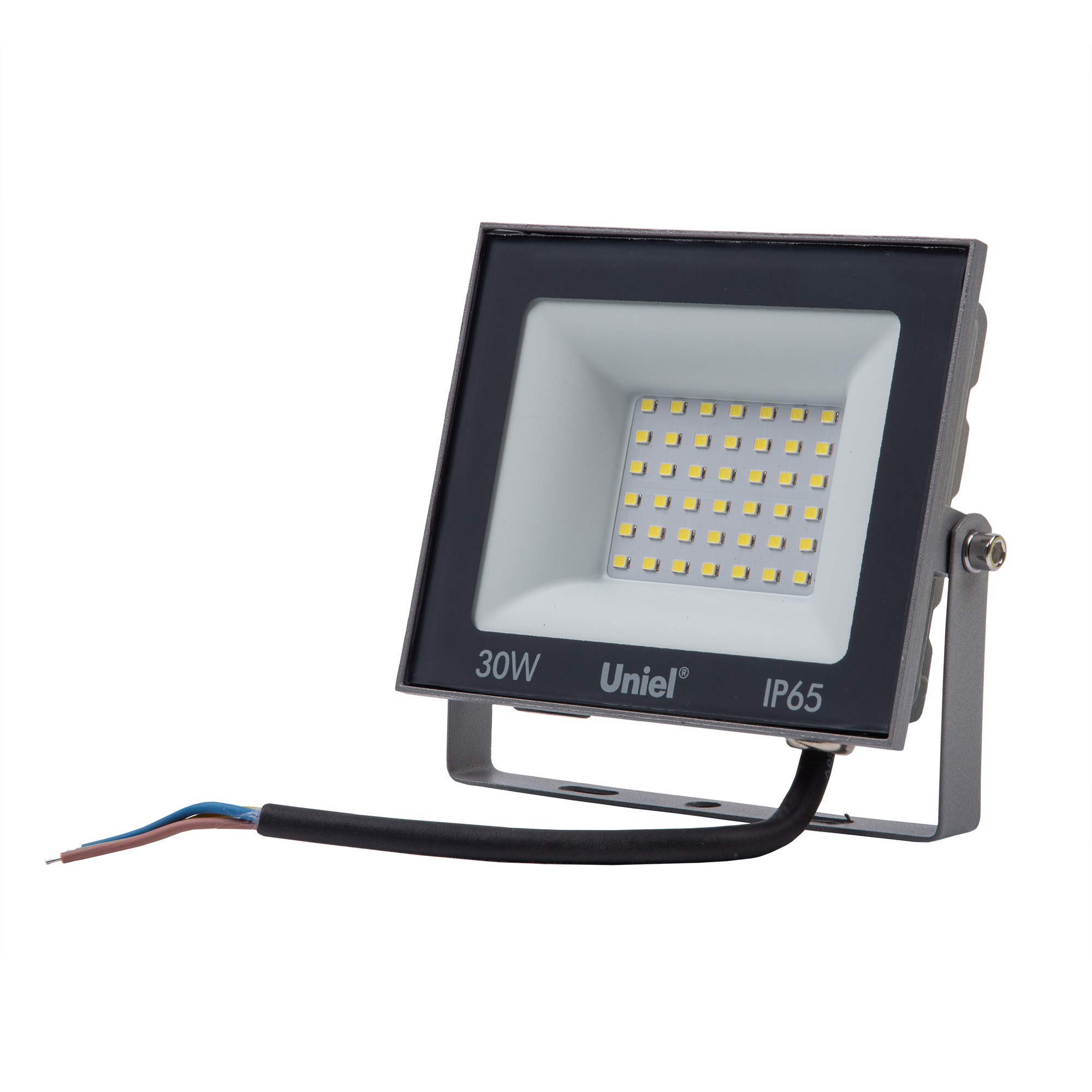 Прожектор светодиодный 30 Вт дневной свет 6500K серый корпус ULF-F23-30W/6500K IP65 160-240V GREY