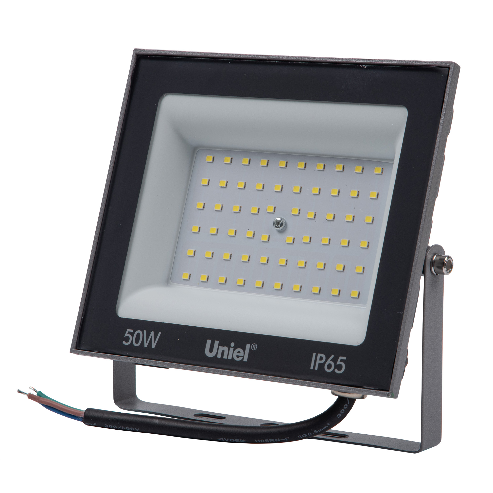 Прожектор светодиодный 50 ВтДневной свет 6500K серый корпус ULF-F23-50W/6500K IP65 160-240V GREY
