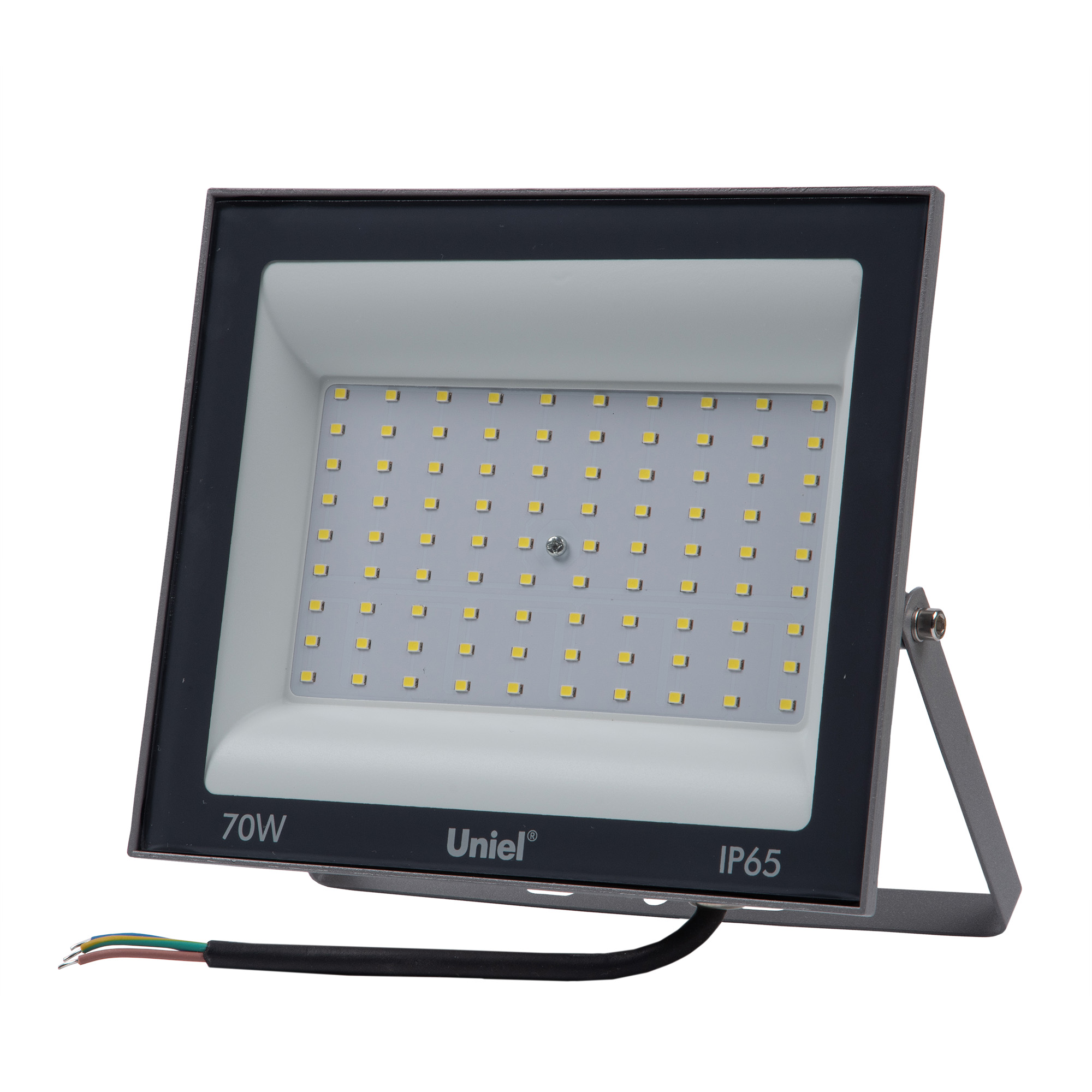 Прожектор светодиодный 70 Вт дневной свет 6500K серый корпус ULF-F23-70W/6500K IP65 160-240V GREY