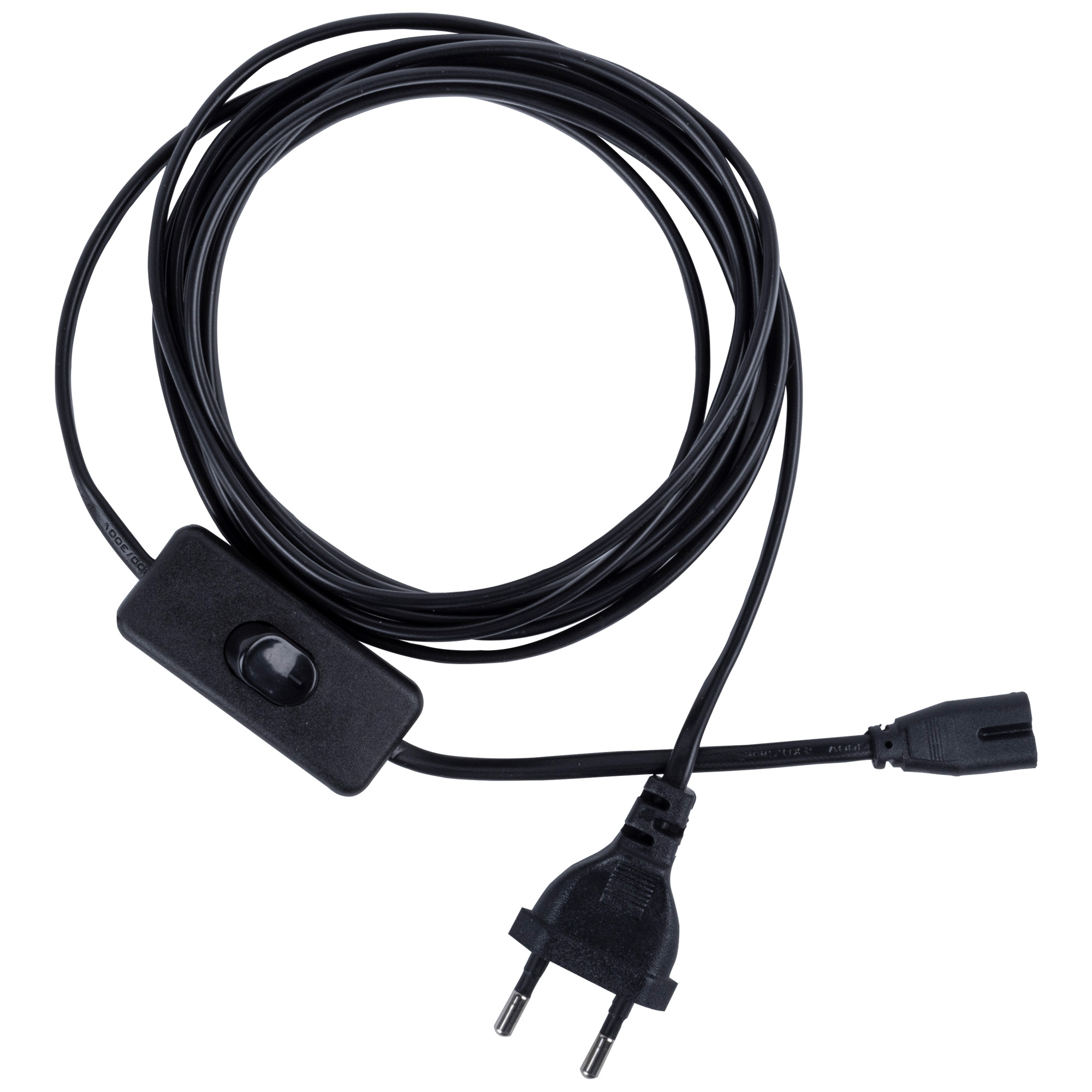 Провод для подключения светильника ULI-Q151 и ULI-Q951 к сети 220В 300 см 2 контакта с кнопкой включения Черный UCX-Q851 LT/300/B BLACK